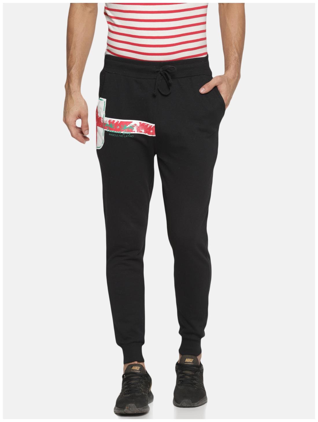 

Masculino Latino Men Cotton Regular Fit Joggers (Black)