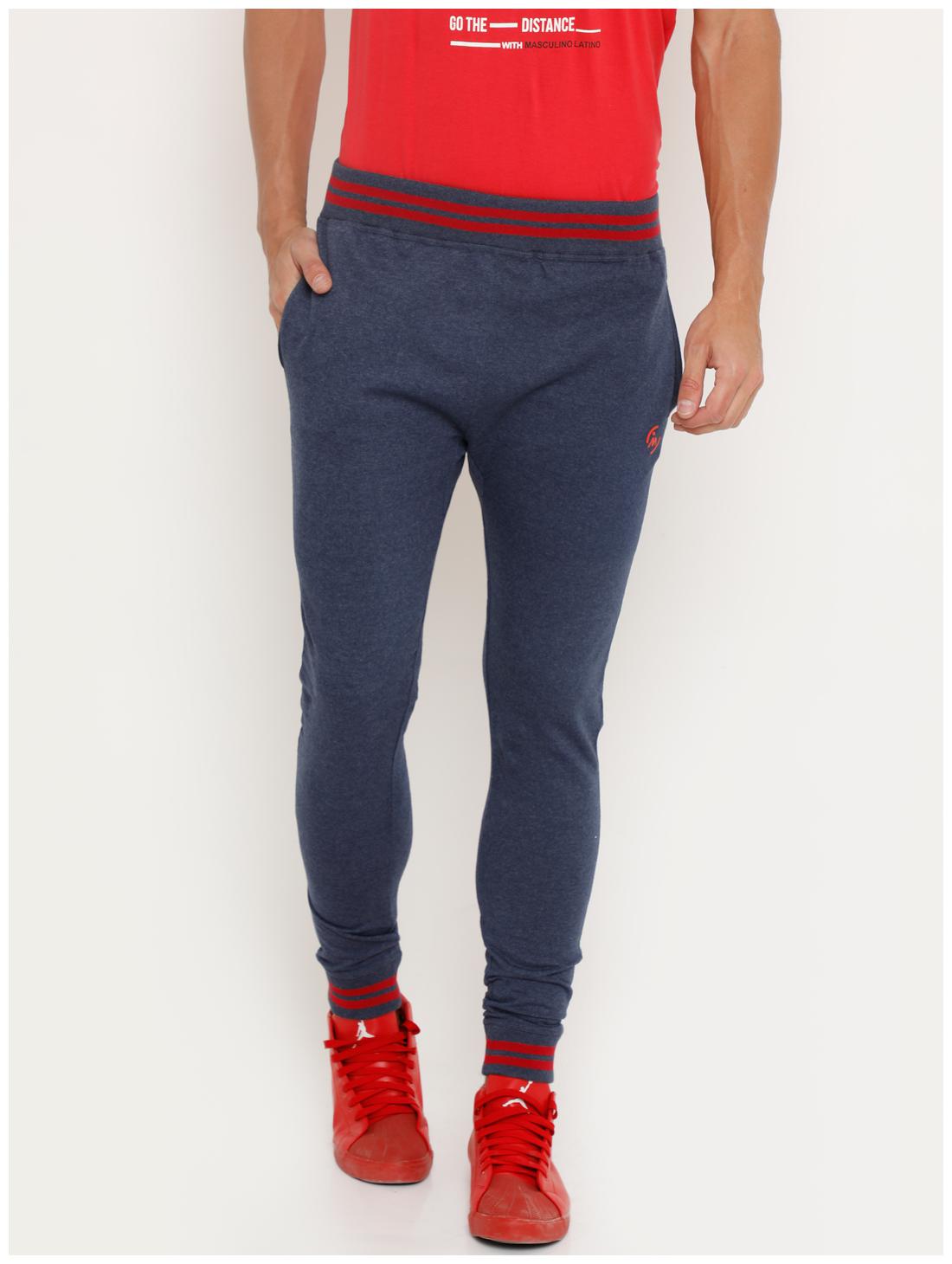 

Masculino Latino Men Blue Striped Regular fit Joggers
