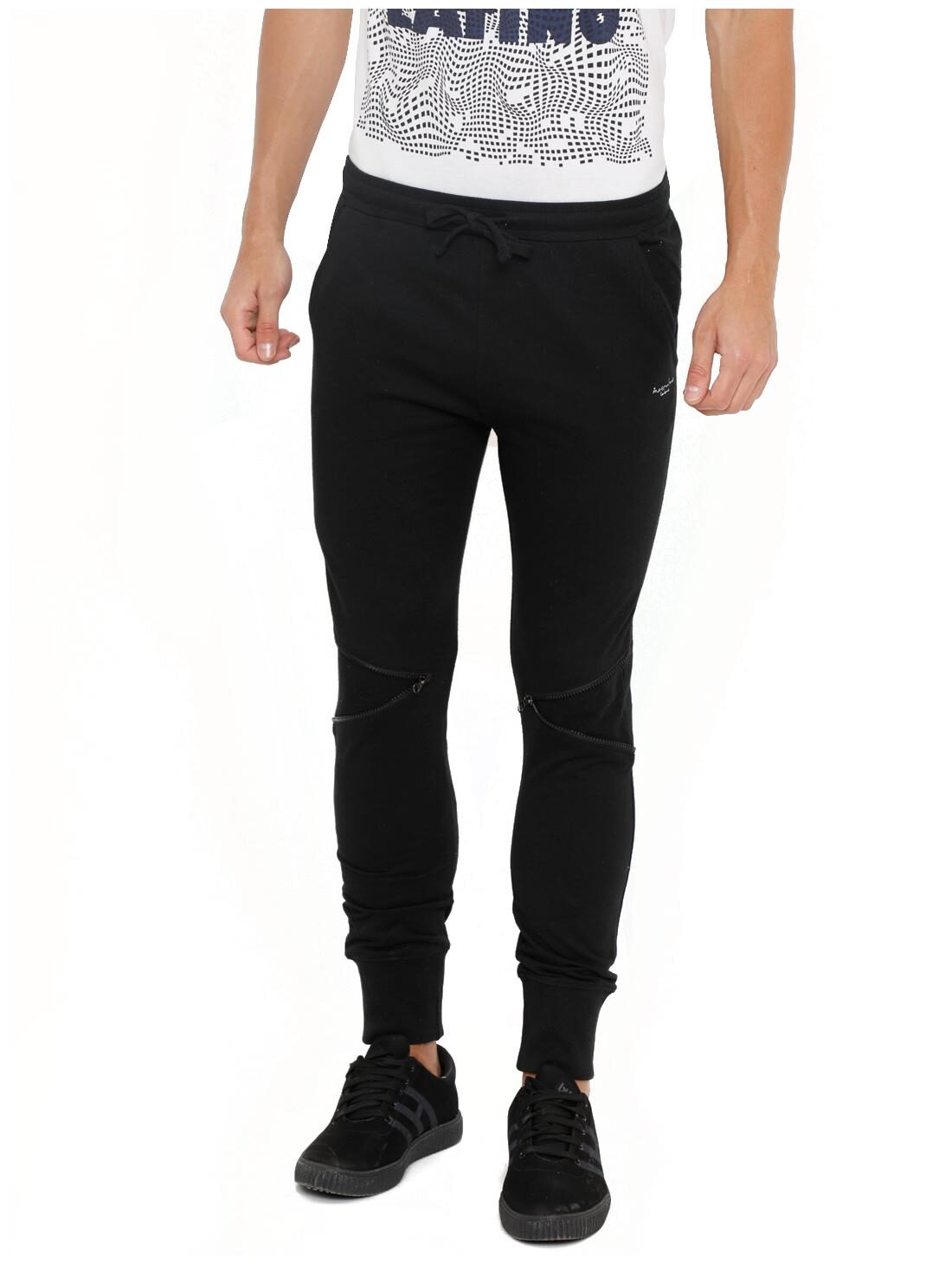 

Masculino Latino Men Black Solid Regular fit Joggers