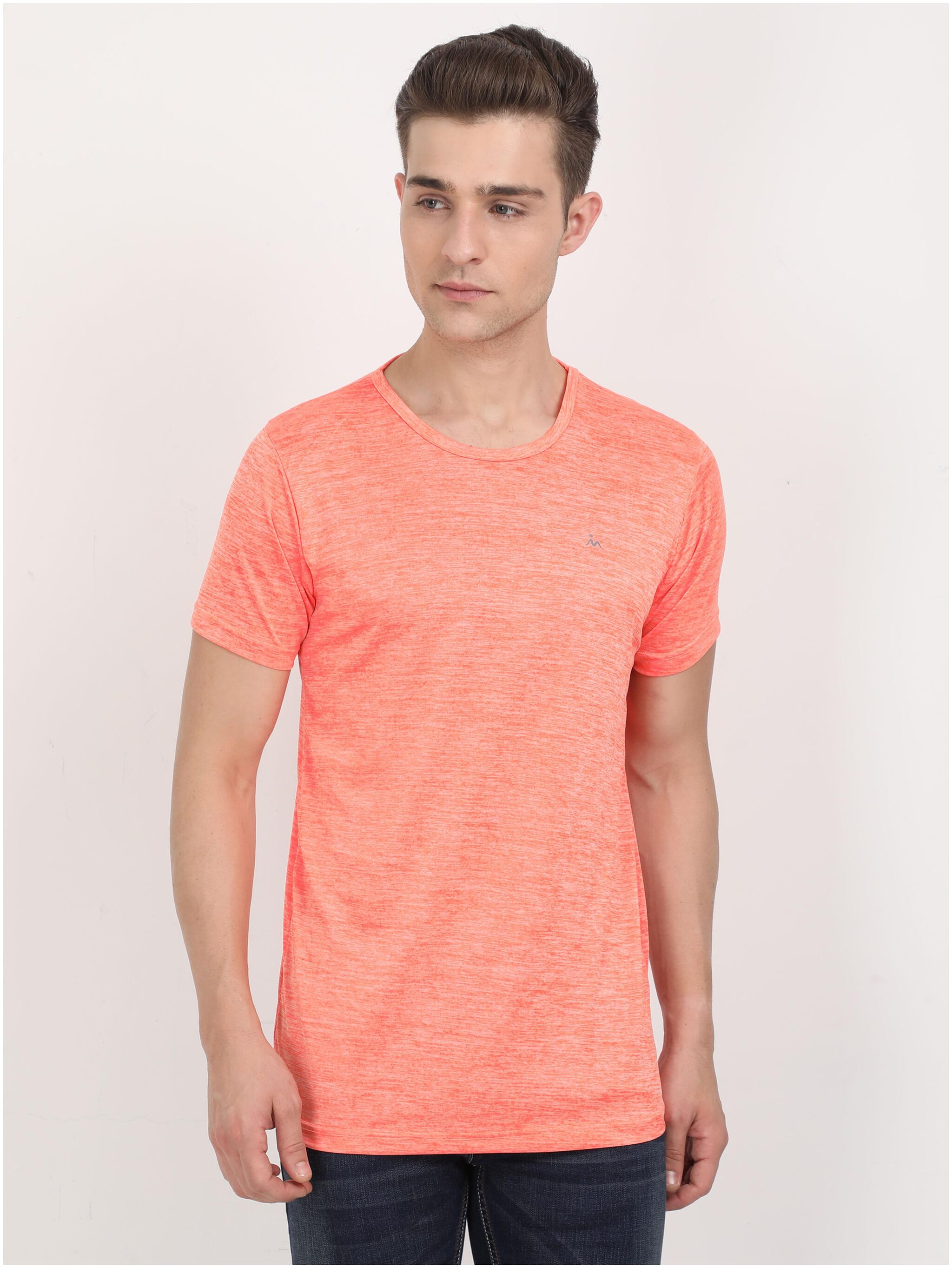 

Masculino Latino Men Orange Regular fit Polyester Round neck T-Shirt - Pack Of 1