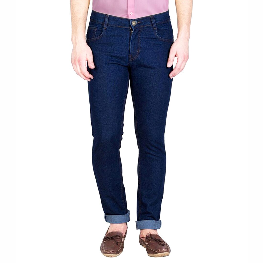 

Masterly Weft Men Navy Blue Slim Fit Jeans