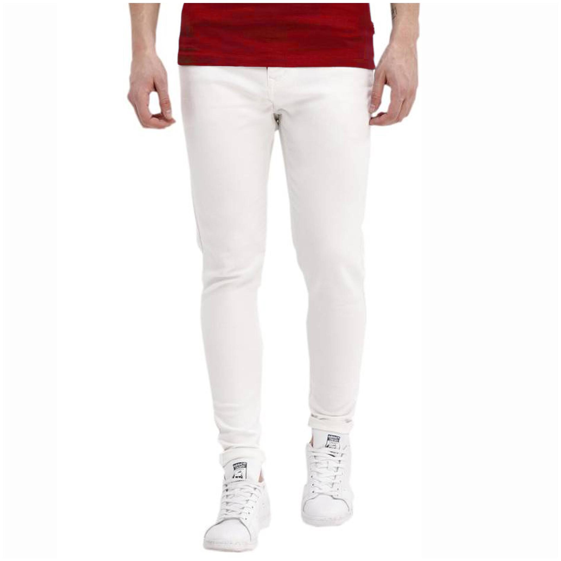 

Masterly Weft Men White Slim Fit Jeans