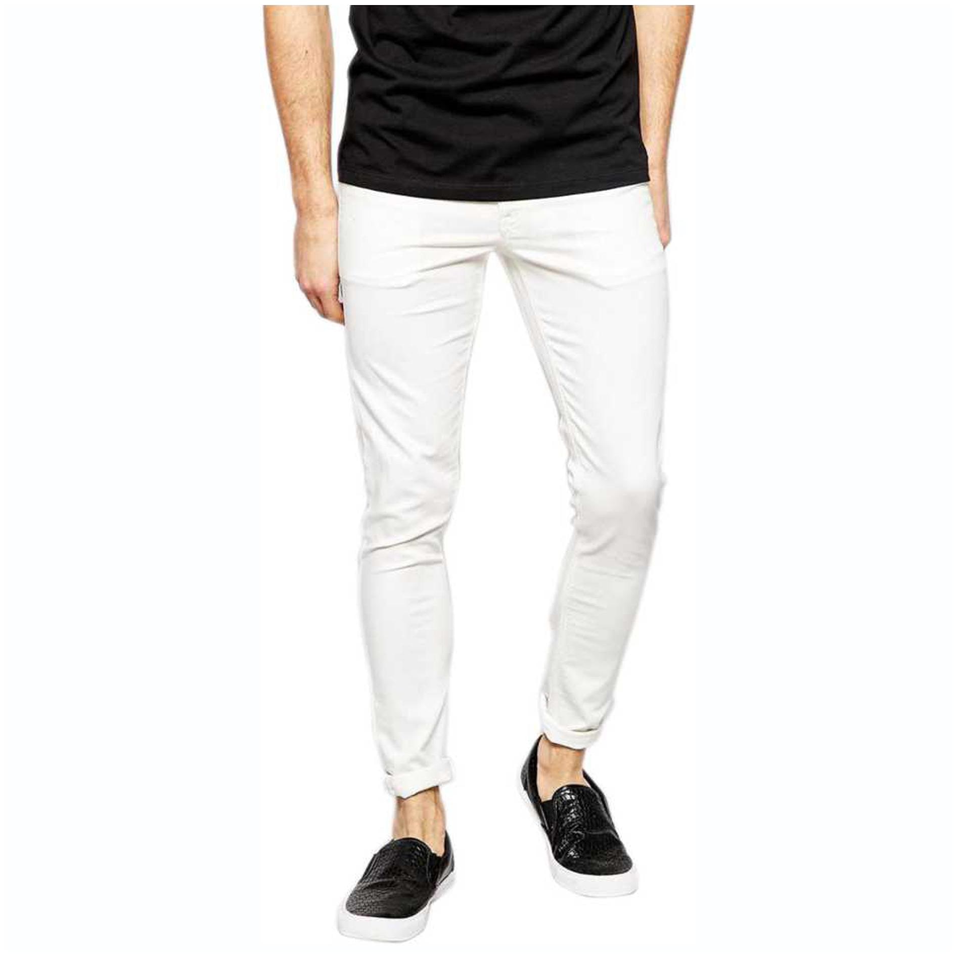 

Masterly Weft Men White Slim Fit Jeans