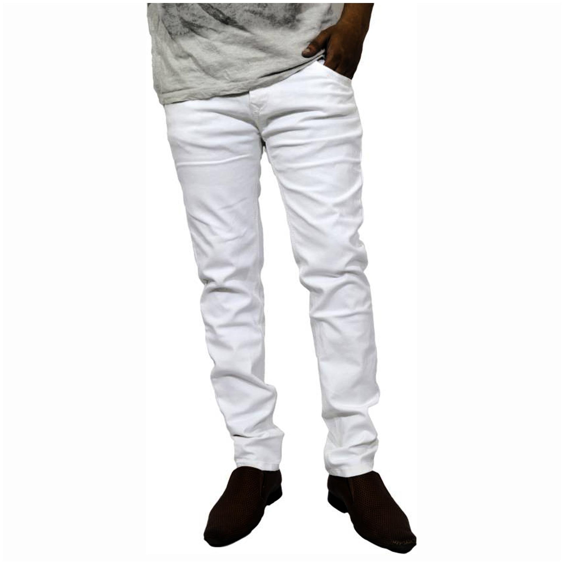 

Masterly Weft Men White Slim Fit Jeans