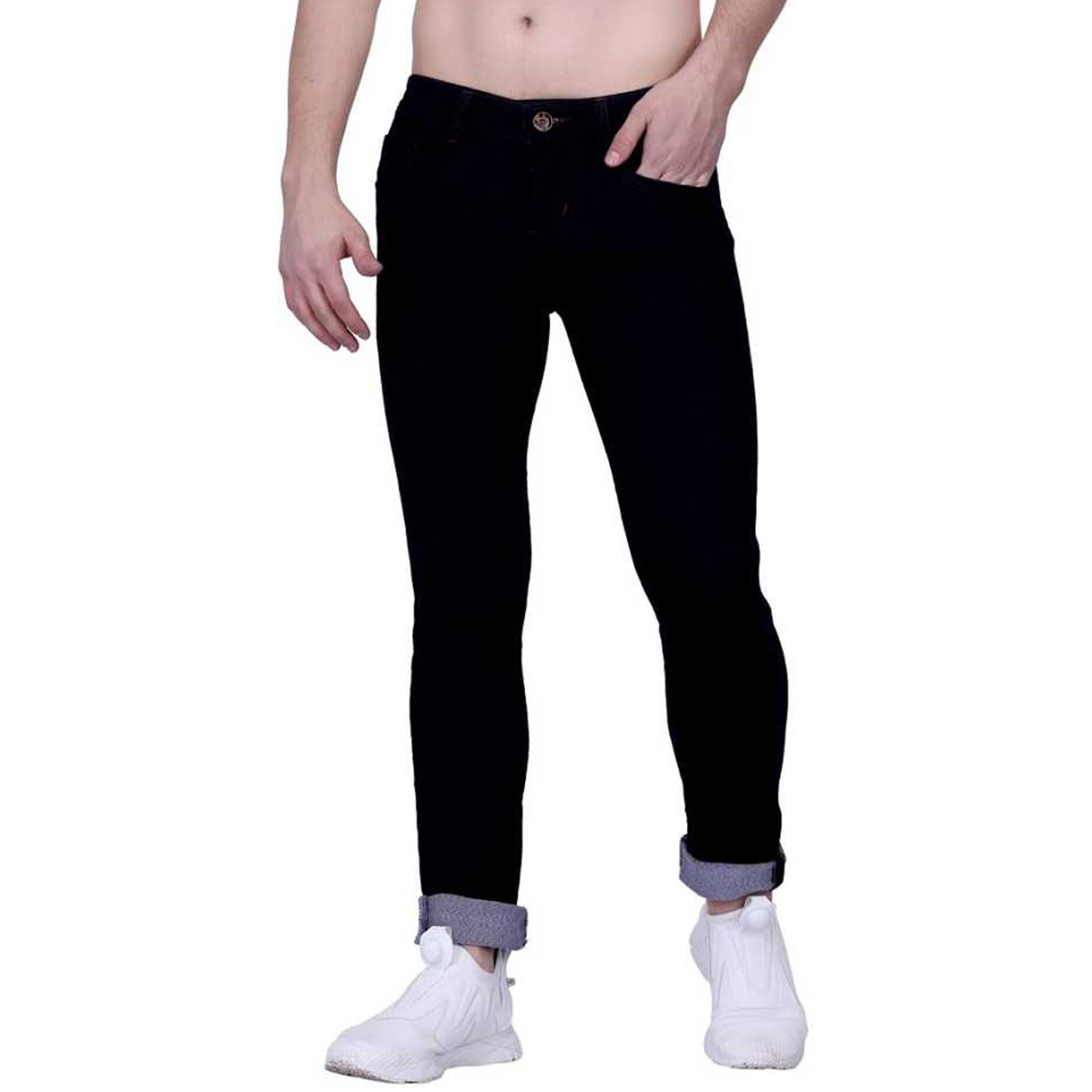 

Masterly Weft Men Black Slim Fit Jeans