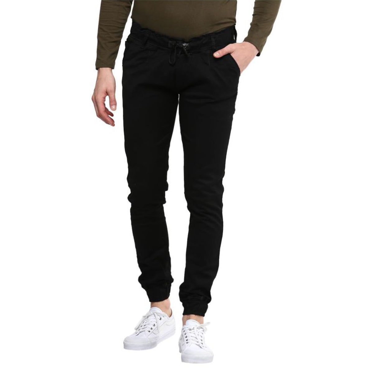 

Masterly Weft Men Black Jogger Jeans