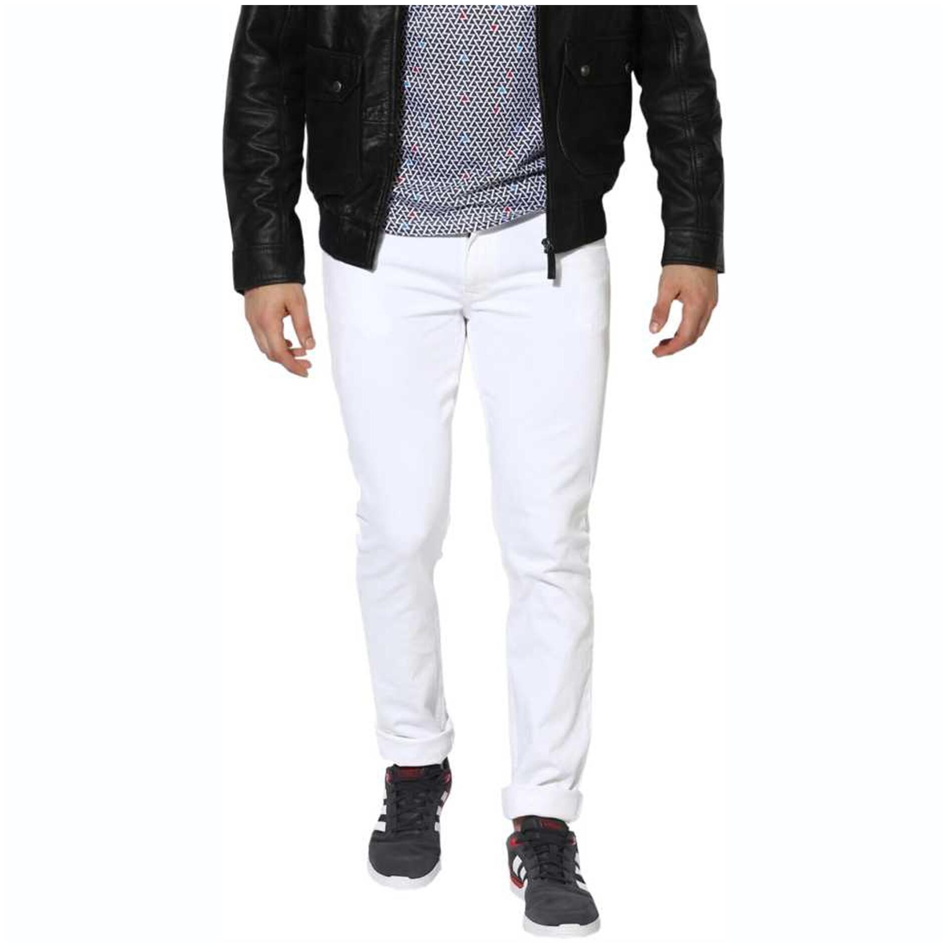 

Masterly Weft Men White Slim Fit Jeans
