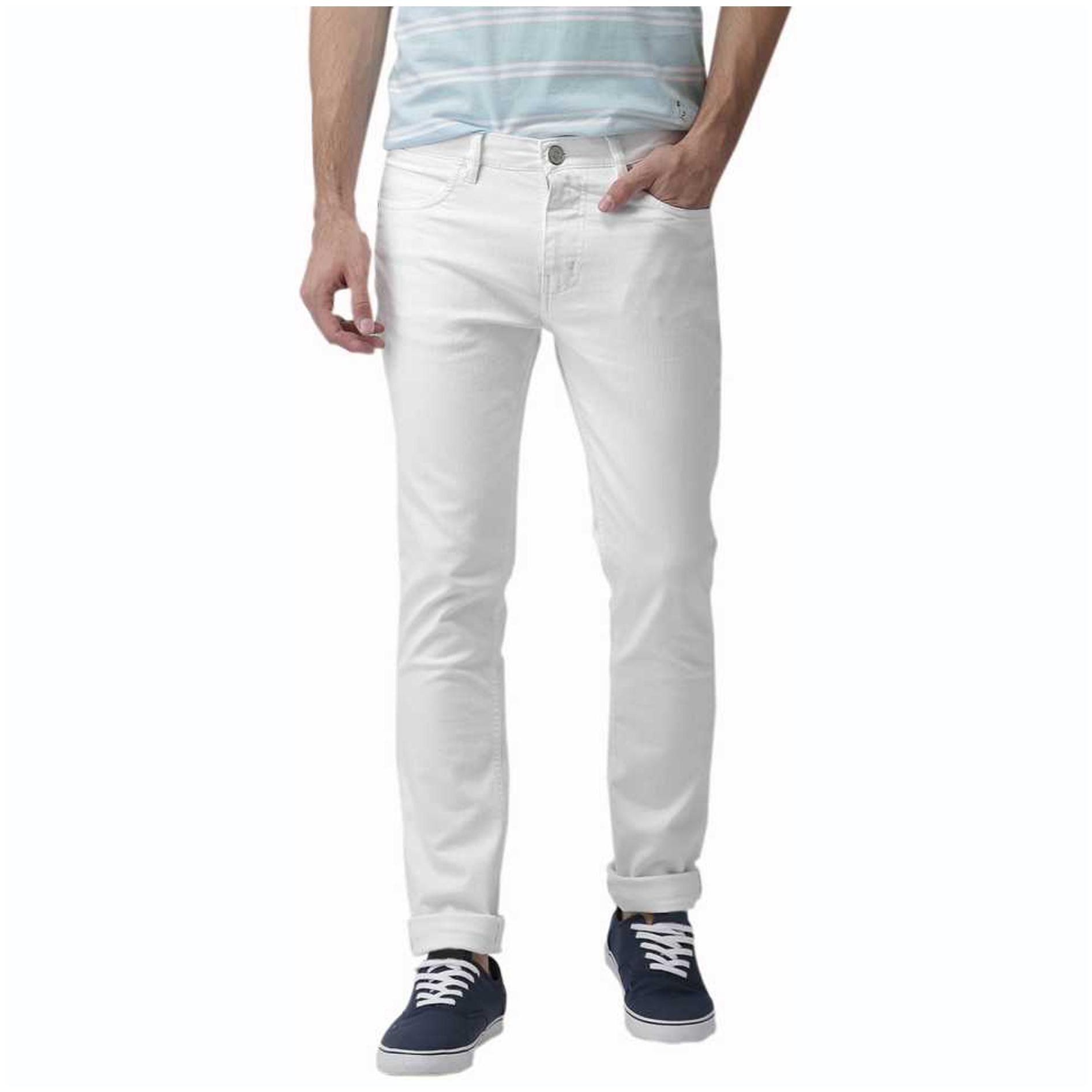 

Masterly Weft Men White Slim Fit Jeans