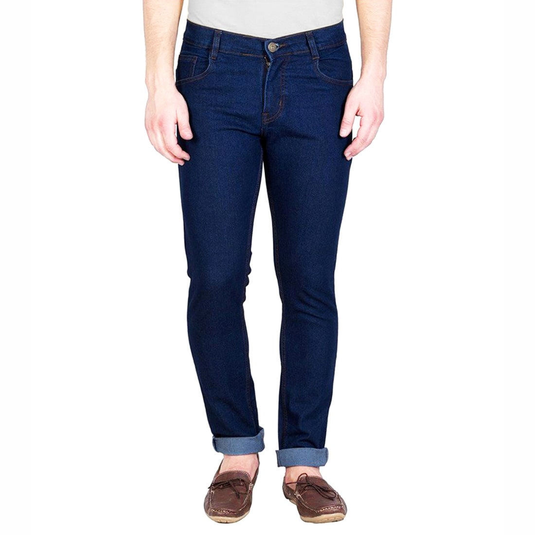 

Masterly Weft Men Navy Blue Slim Fit Jeans