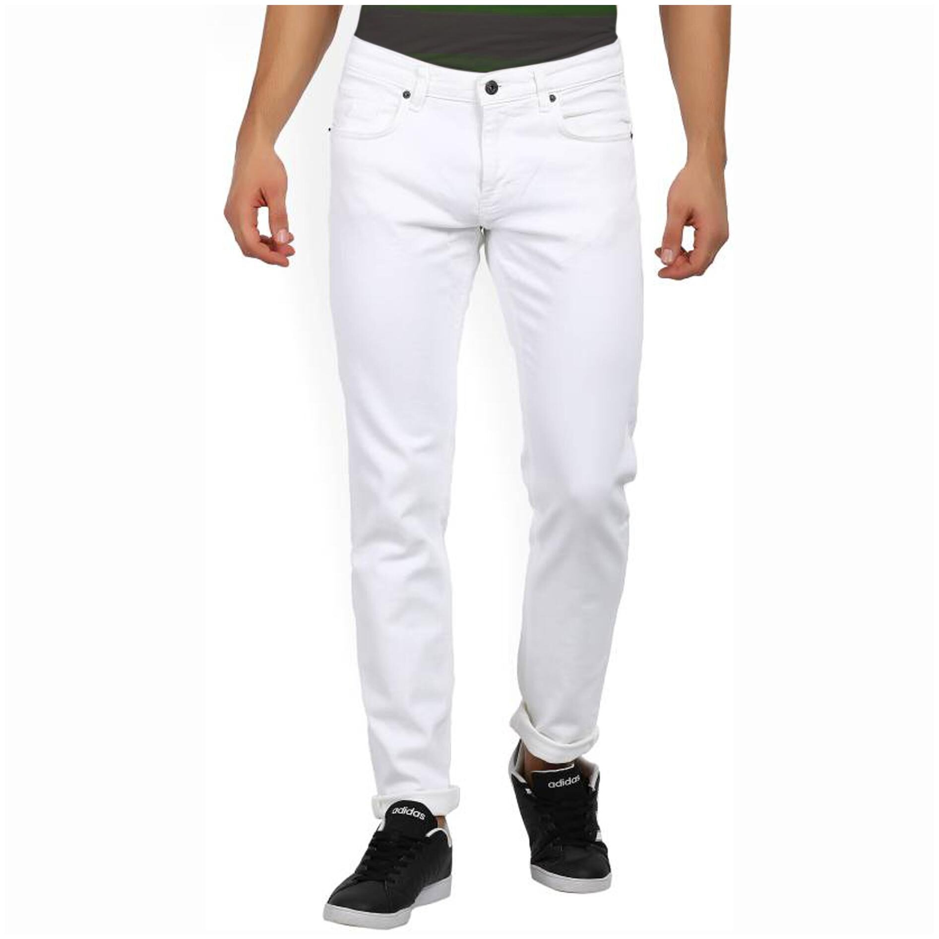 

Masterly Weft Men White Slim Fit Jeans