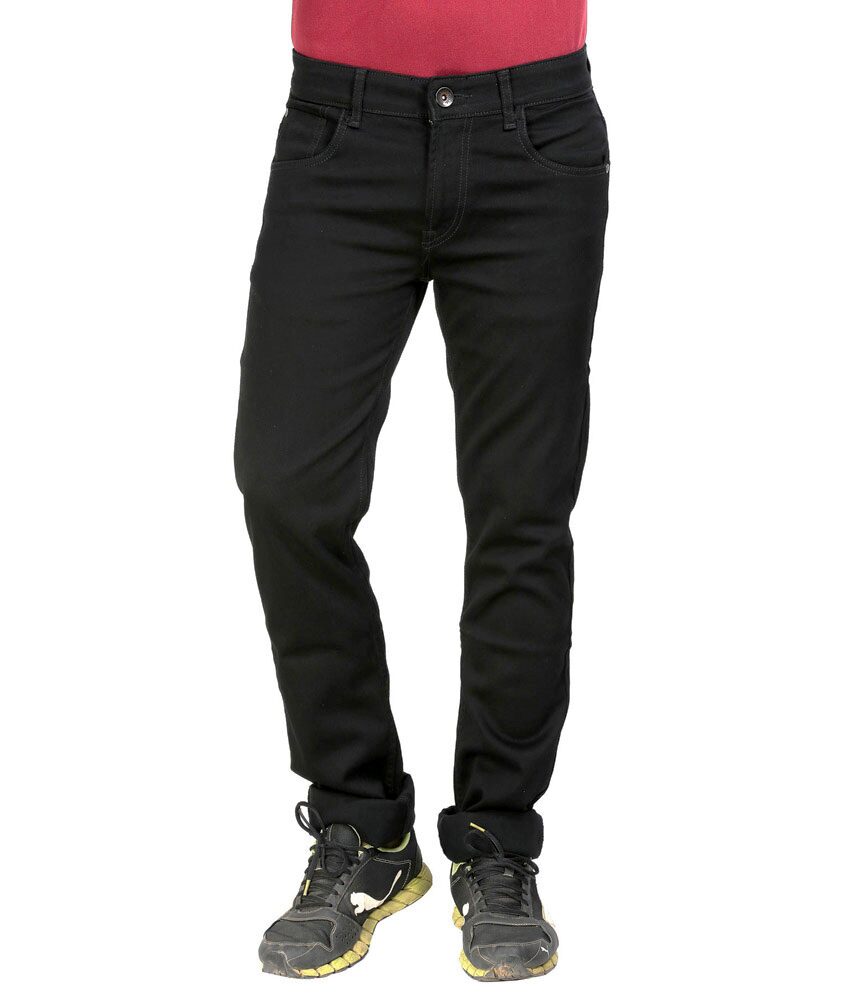 

Masterly Weft Men Black Slim Fit Jeans