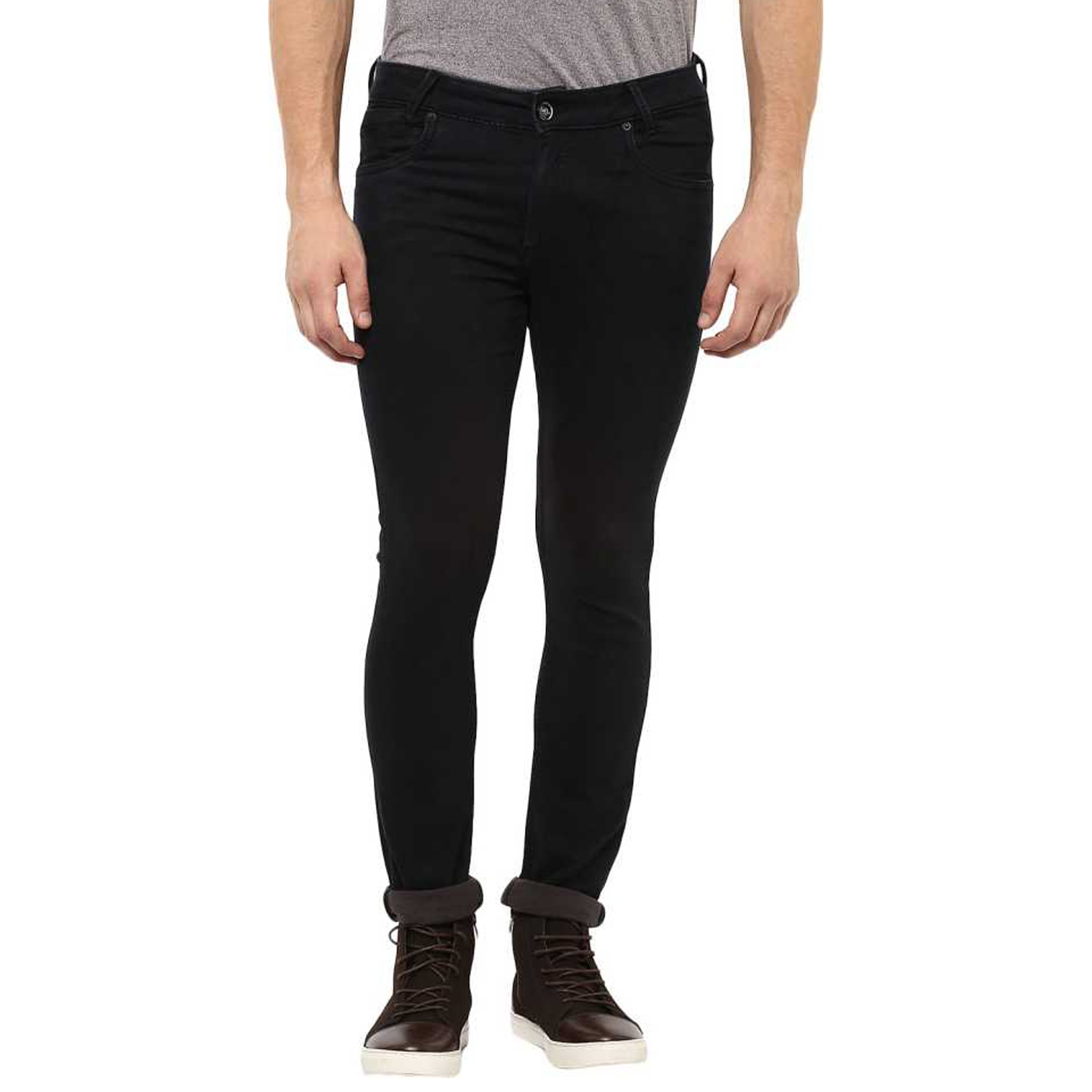 

Masterly Weft Men Black Slim Fit Jeans