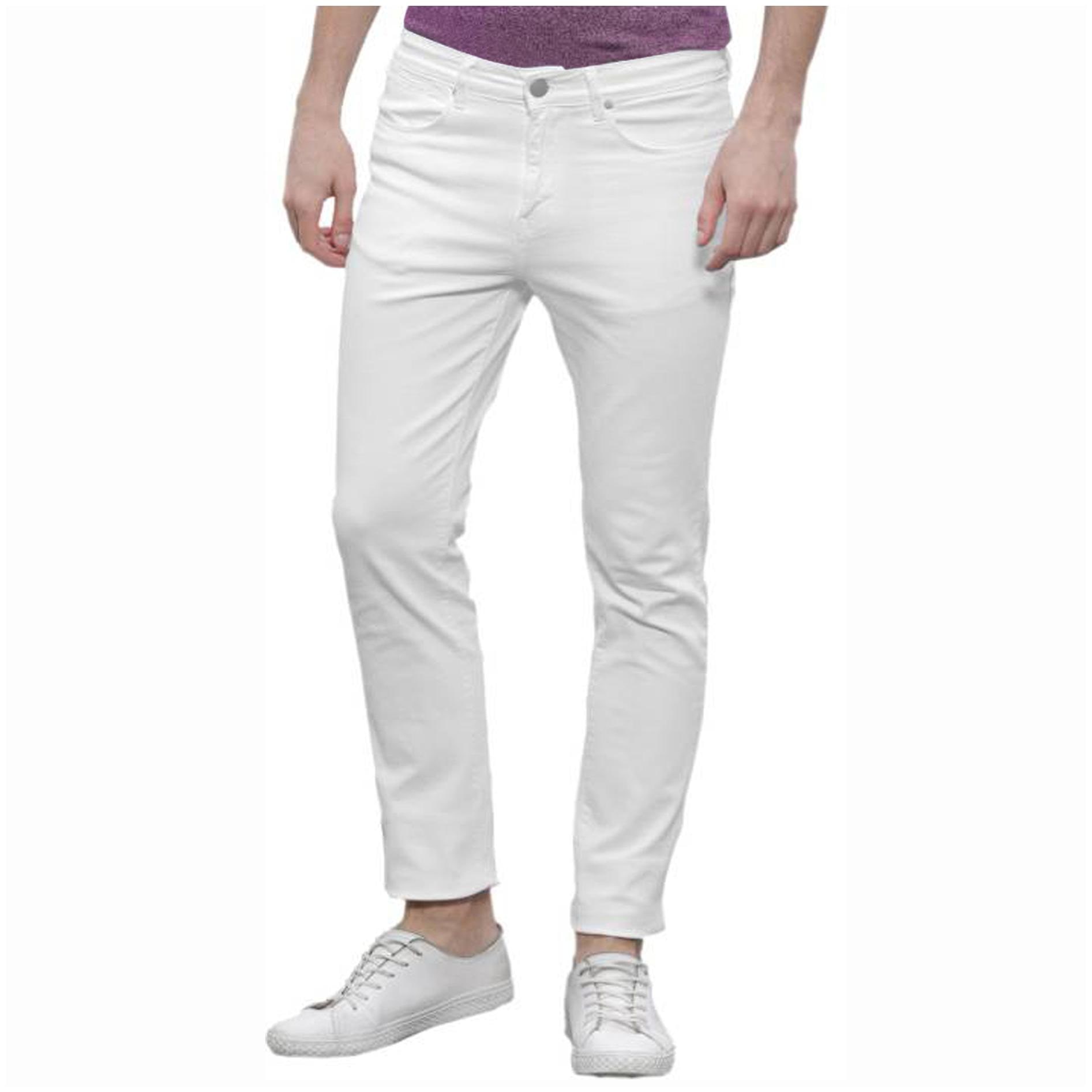 

Masterly Weft Men White Slim Fit Jeans