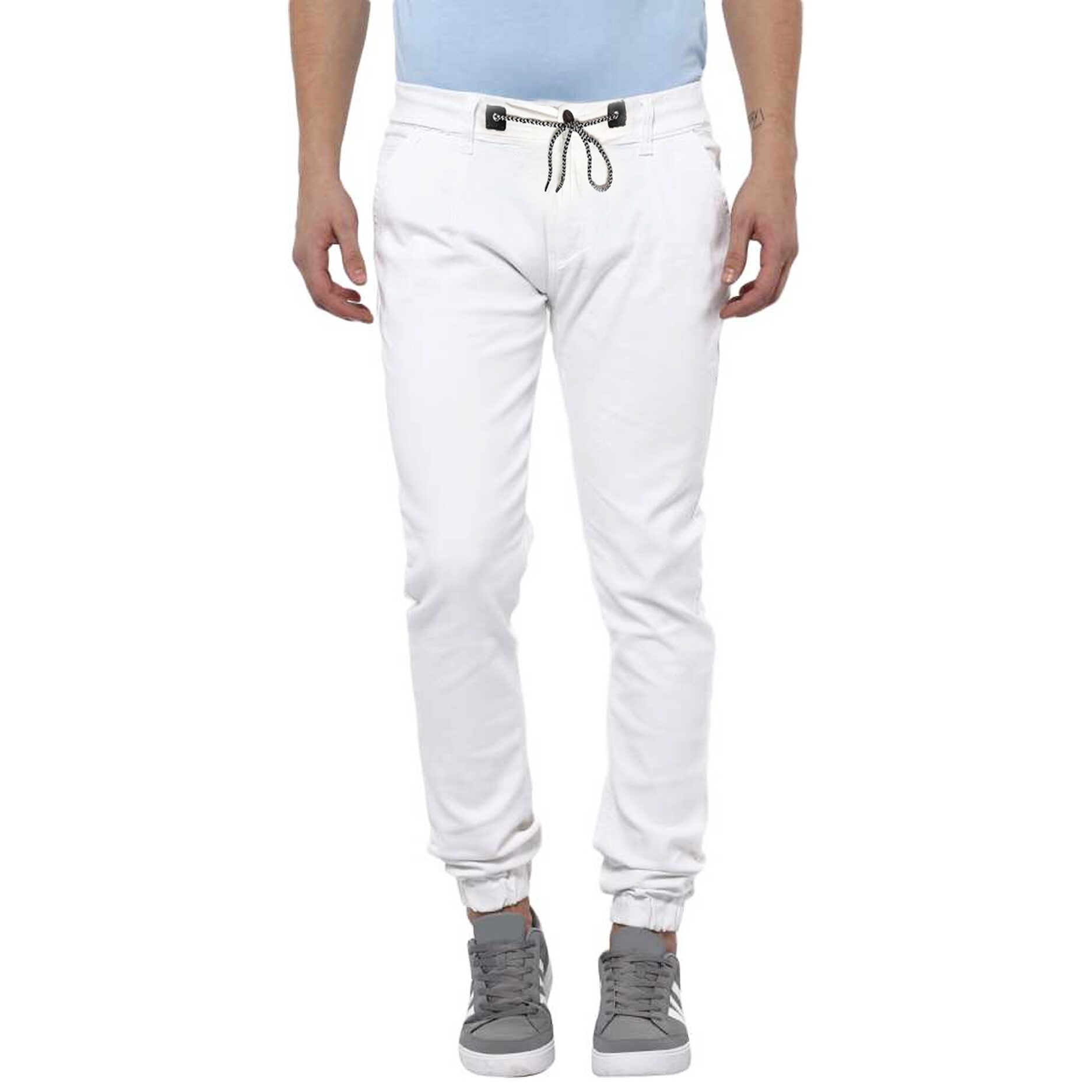 

Masterly Weft Men White Jogger Jeans