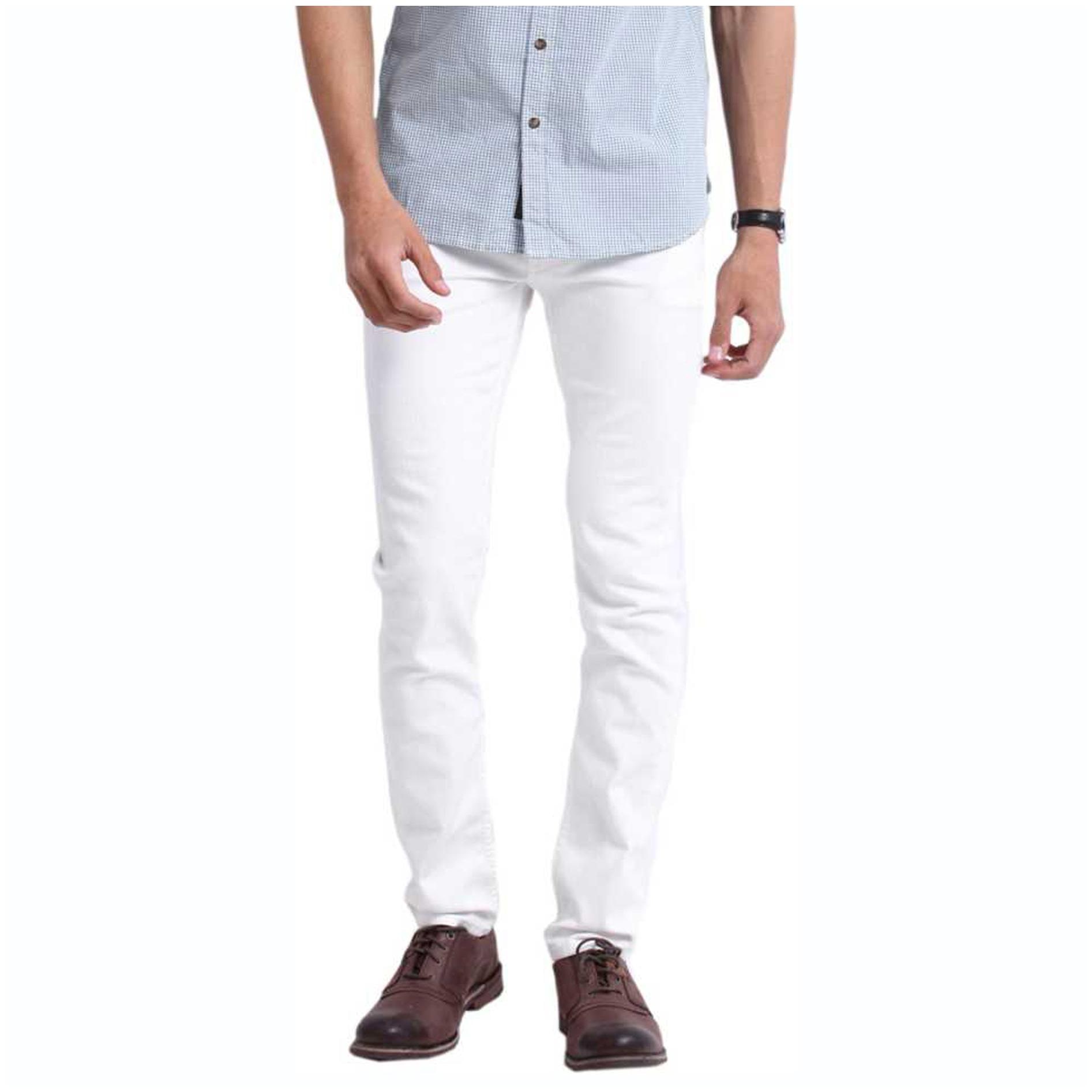 

Masterly Weft Men White Slim Fit Jeans