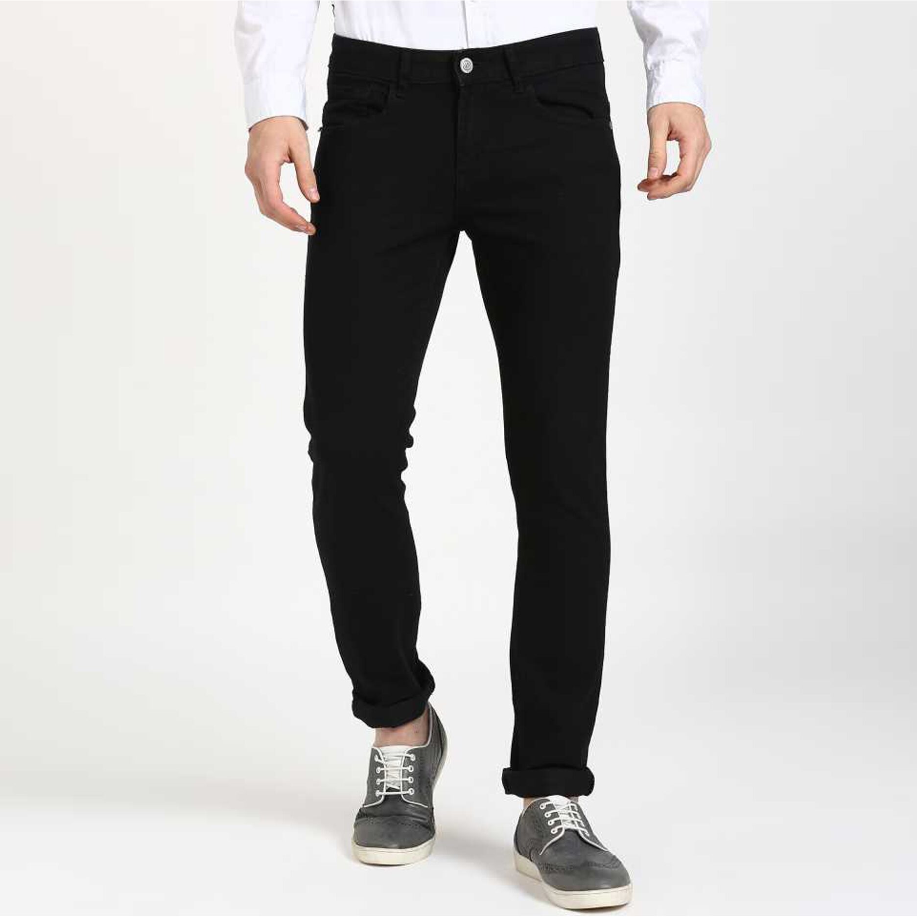 

Masterly Weft Men Black Slim Fit Jeans