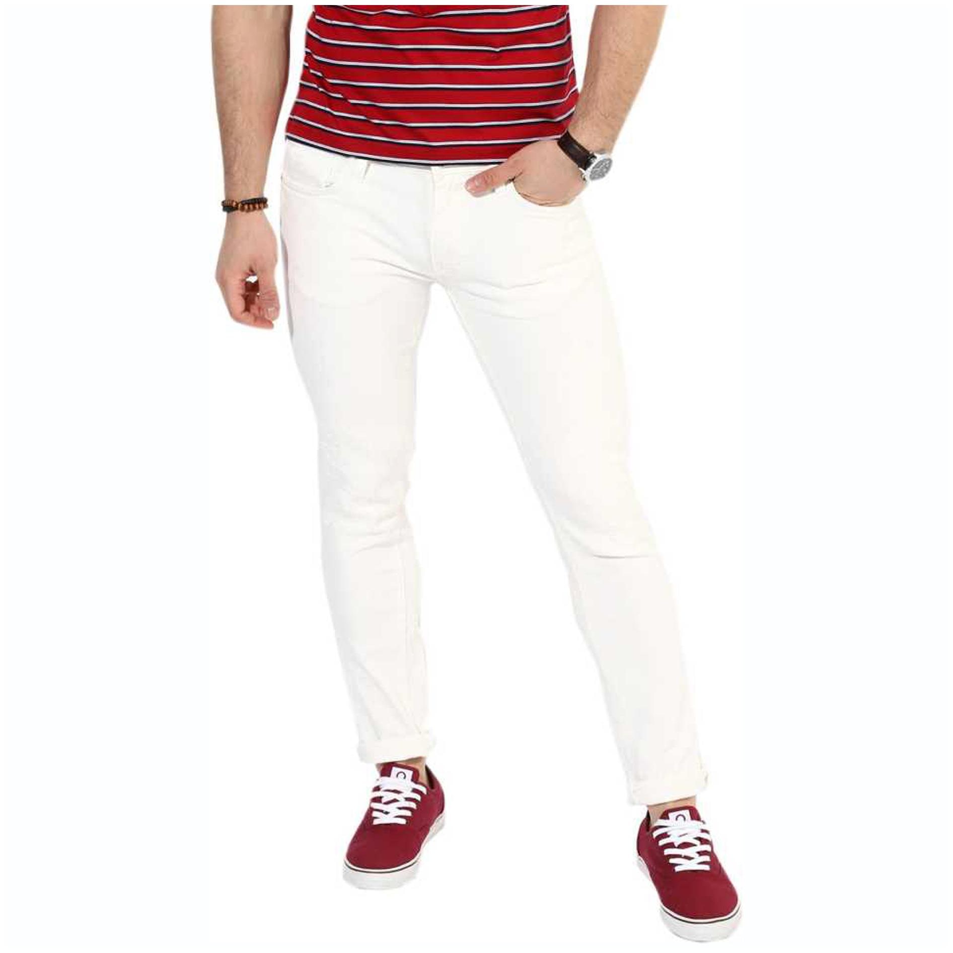

Masterly Weft Men White Slim Fit Jeans