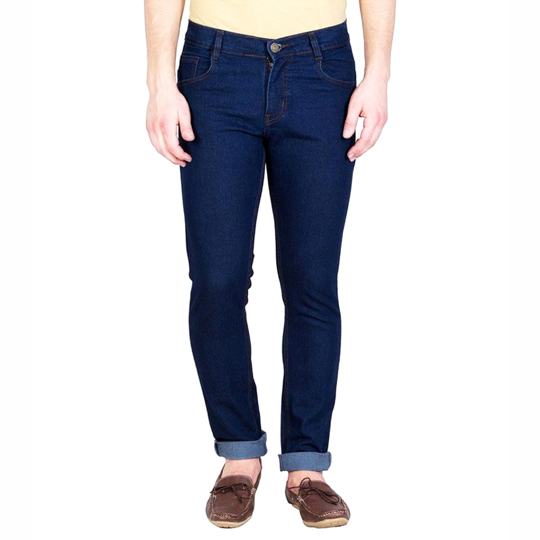 

Masterly Weft Men Navy Blue Slim Fit Jeans