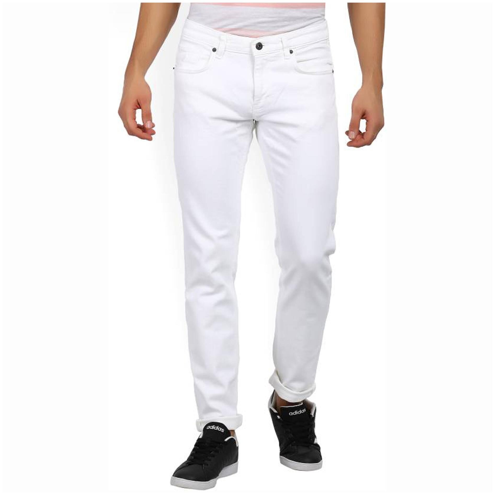 

Masterly Weft Men White Slim Fit Jeans