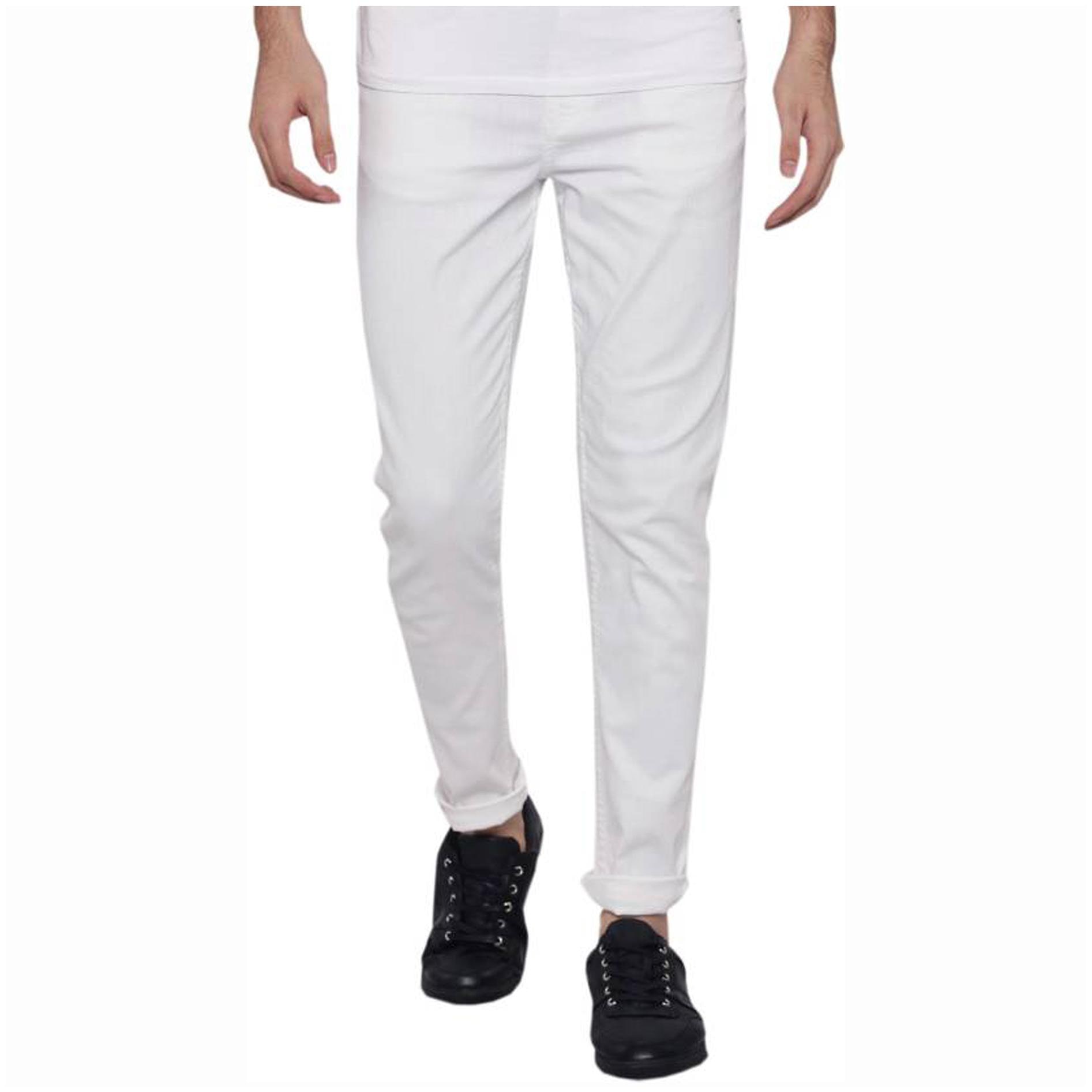 

Masterly Weft Men White Slim Fit Jeans