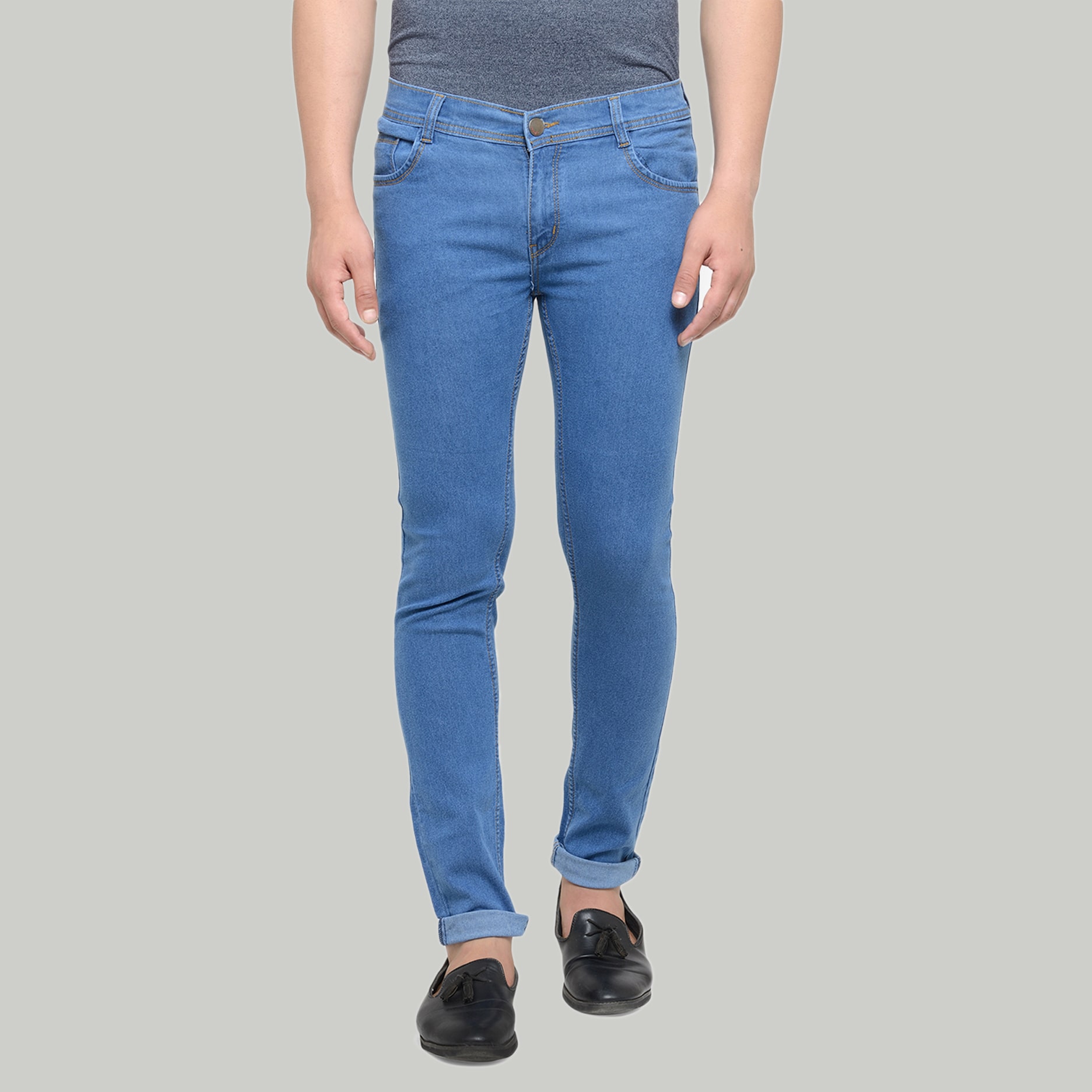 

Masterly Weft Men Blue Slim Fit Jeans
