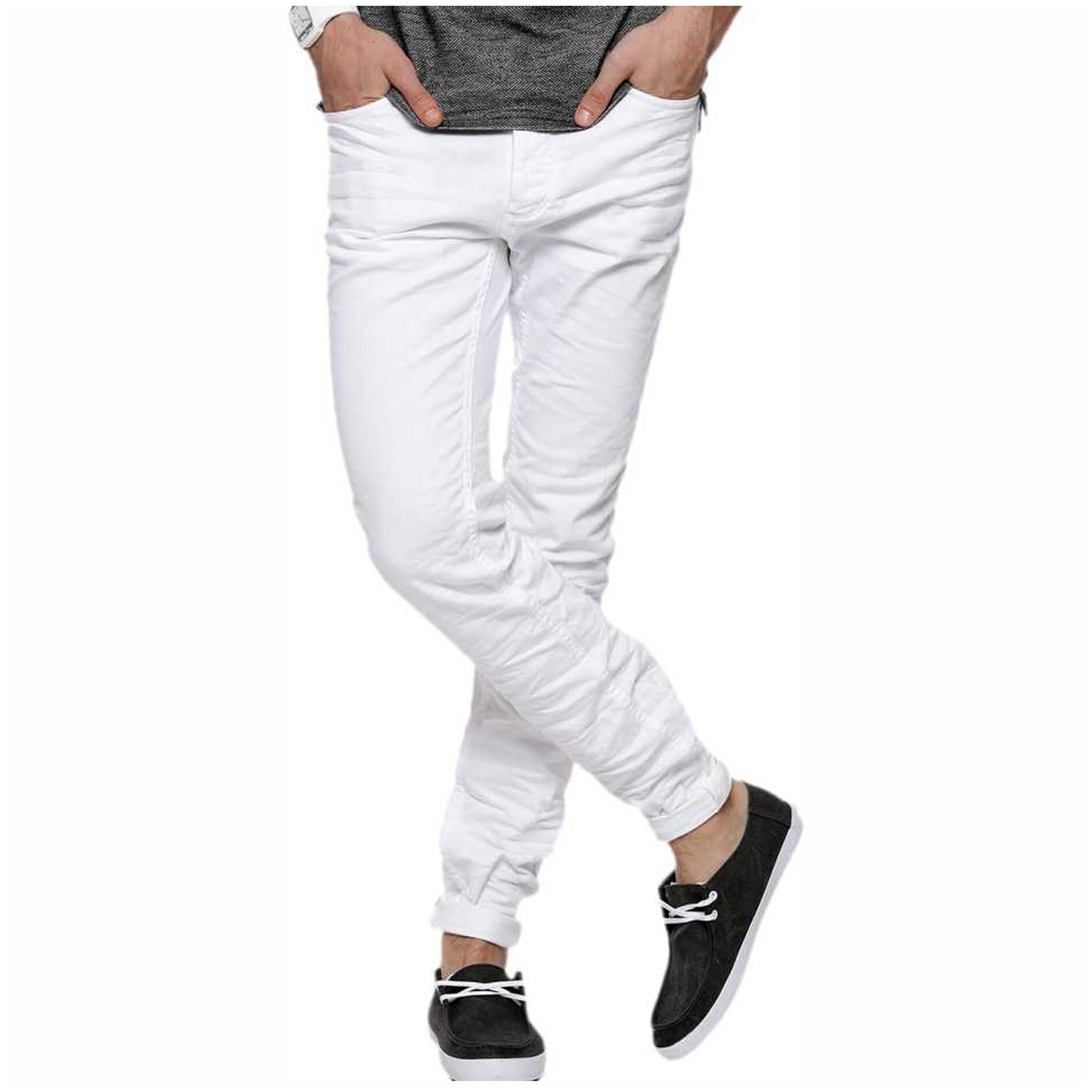 

Masterly Weft Men White Slim Fit Jeans