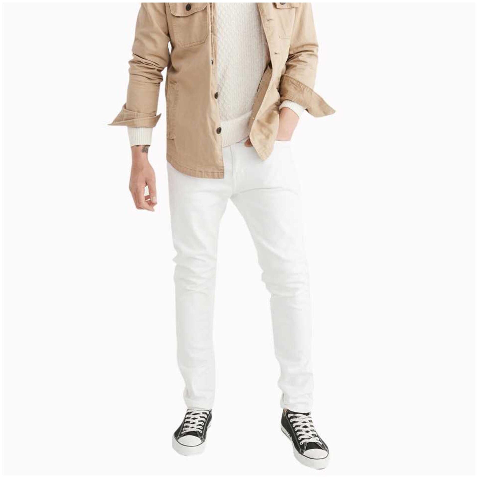 

Masterly Weft Men White Slim Fit Jeans