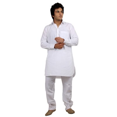 

Mehta Apparels White Cotton Kurta