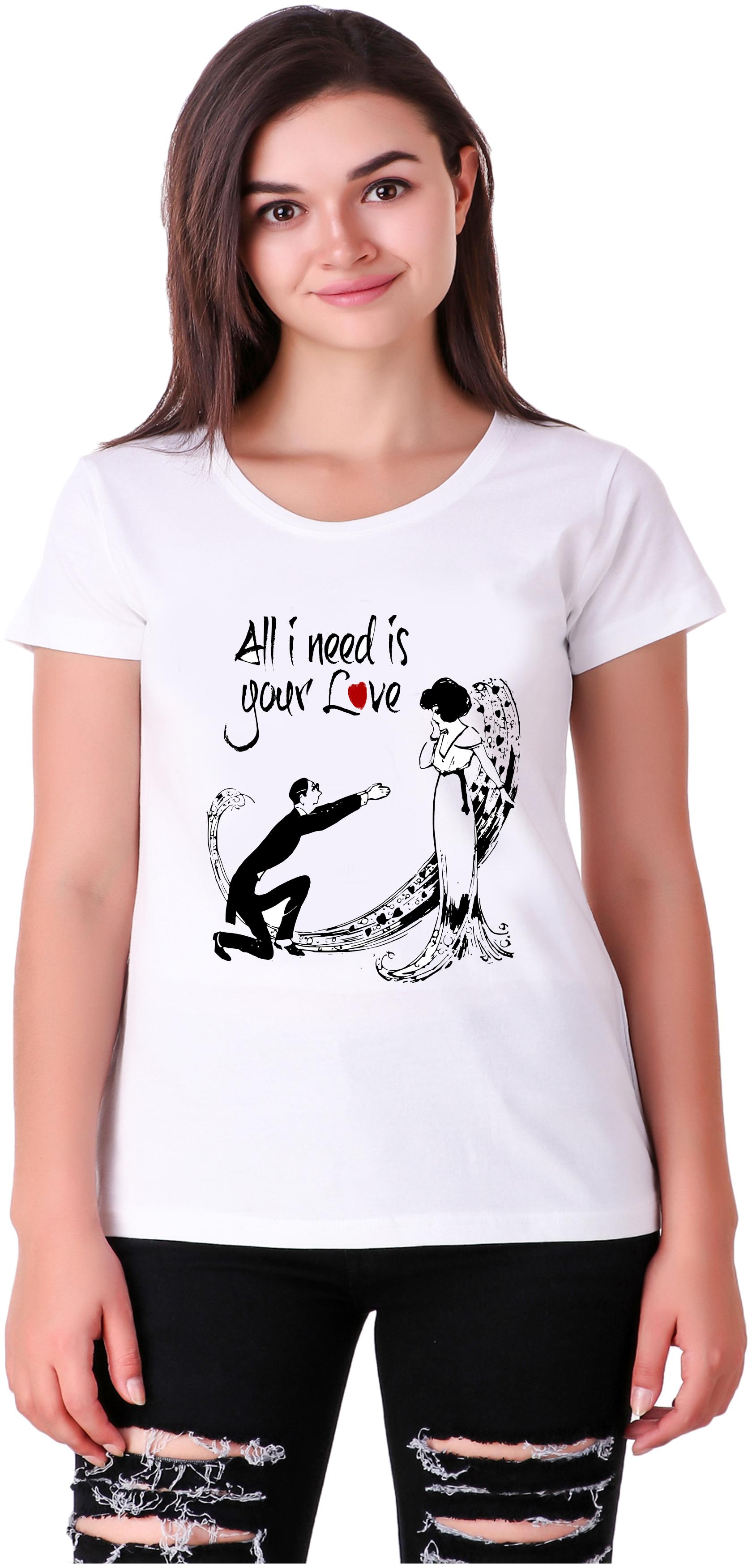 

Mekanshi Women White Regular fit Round neck Polyester T shirt