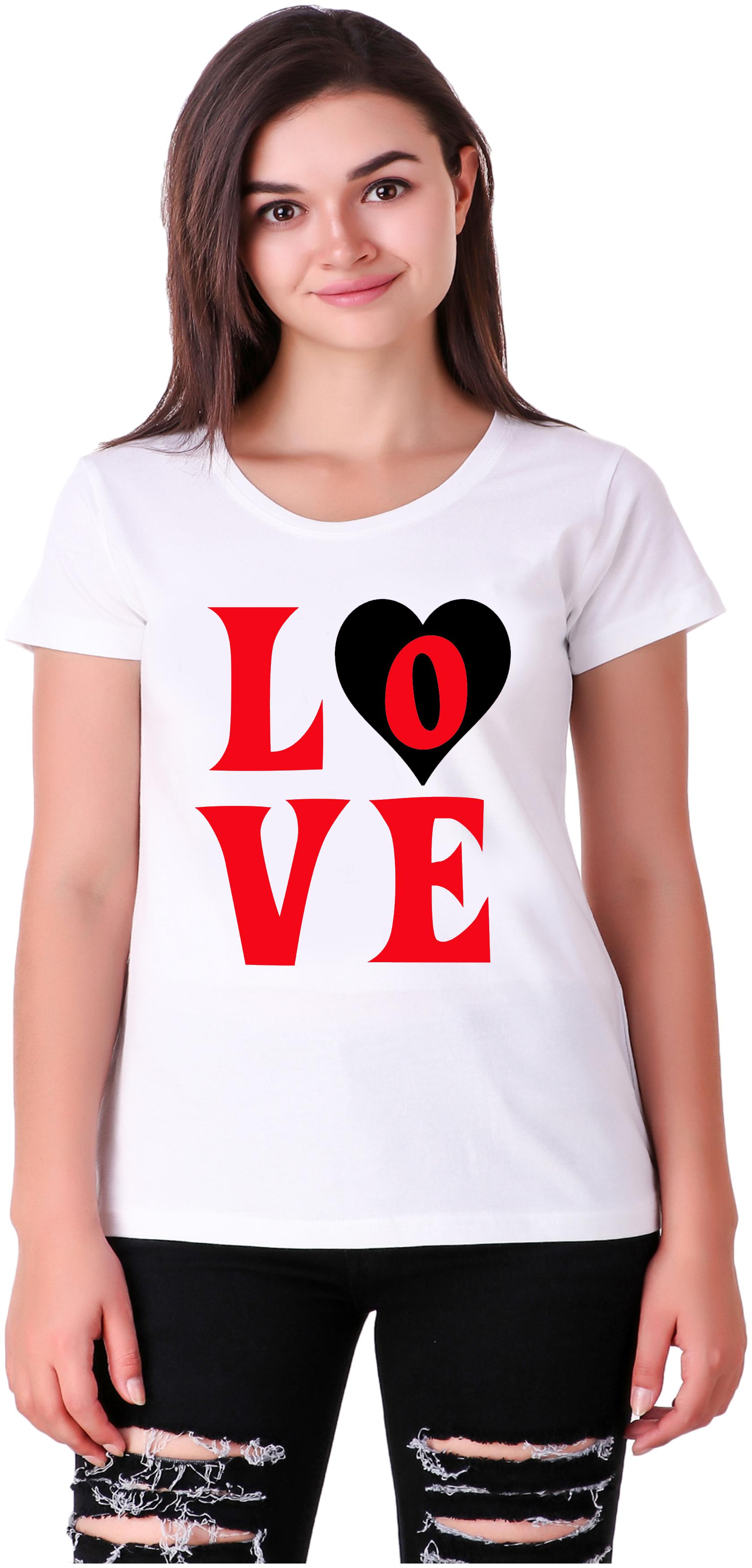 

Mekanshi Women White Regular fit Round neck Polyester T shirt