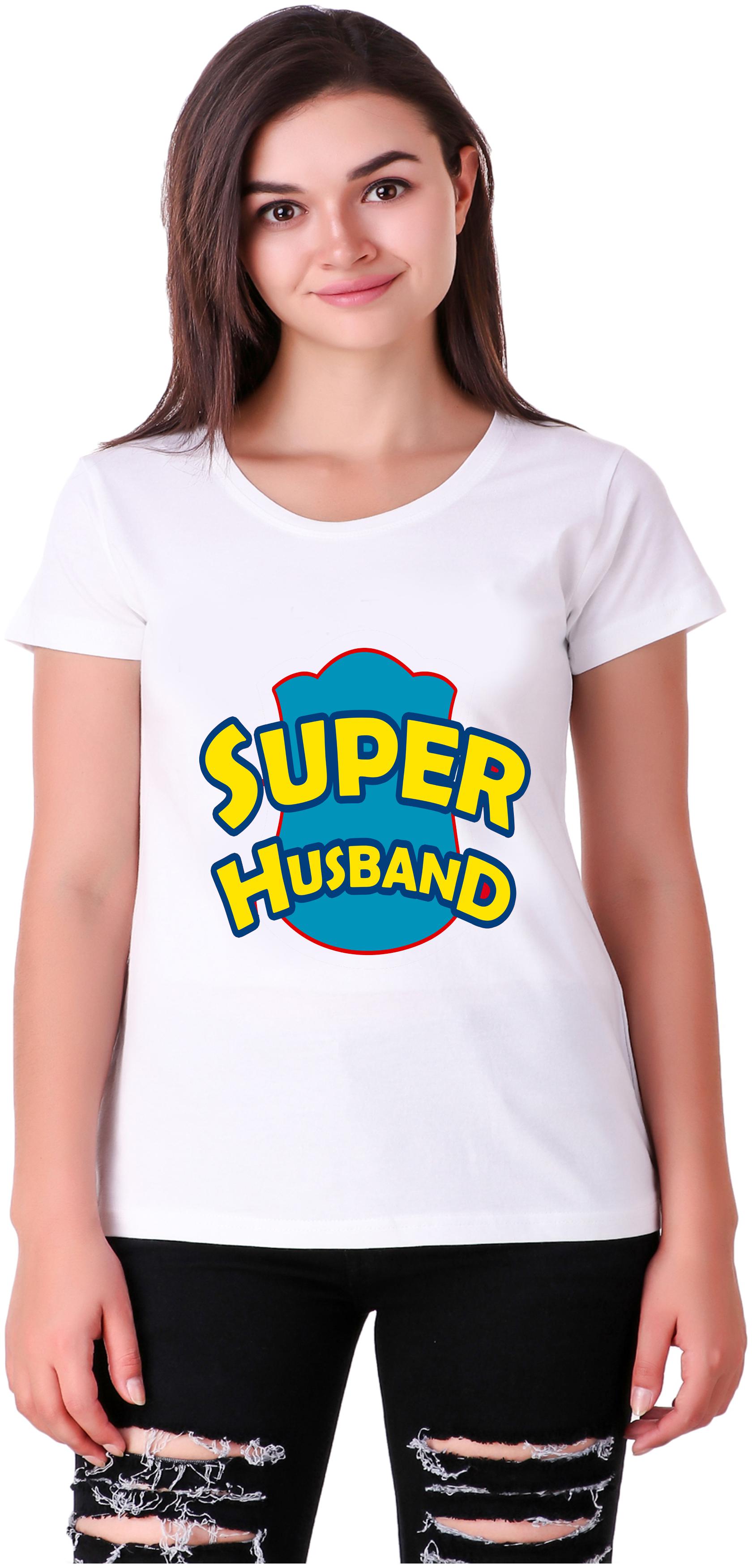 

Mekanshi Women White Regular fit Round neck Polyester T shirt