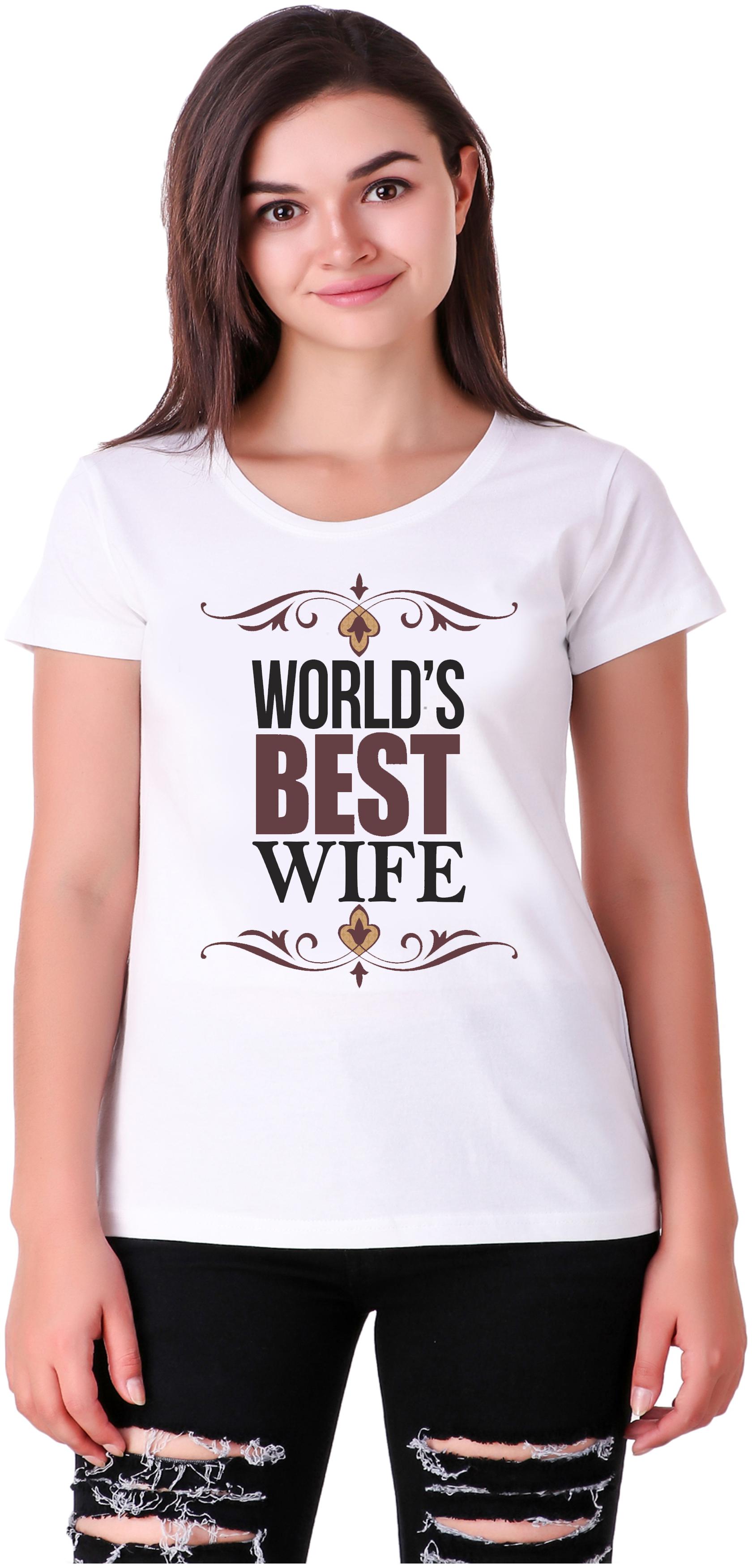 

Mekanshi Women White Regular fit Round neck Polyester T shirt