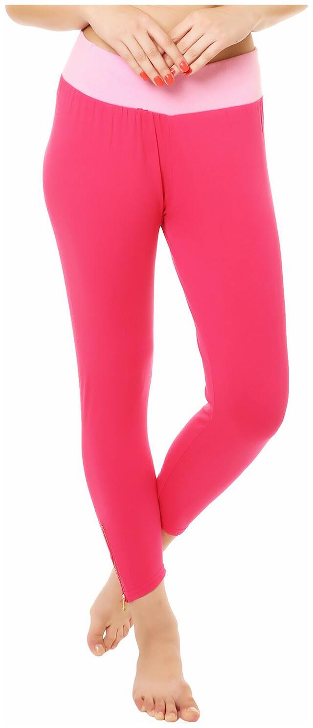 Melisa Women Leggings Solid Cotton Ankle