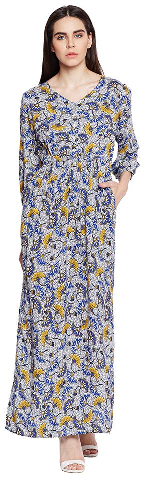 

OXOLLOXO Multi Printed A-line dress