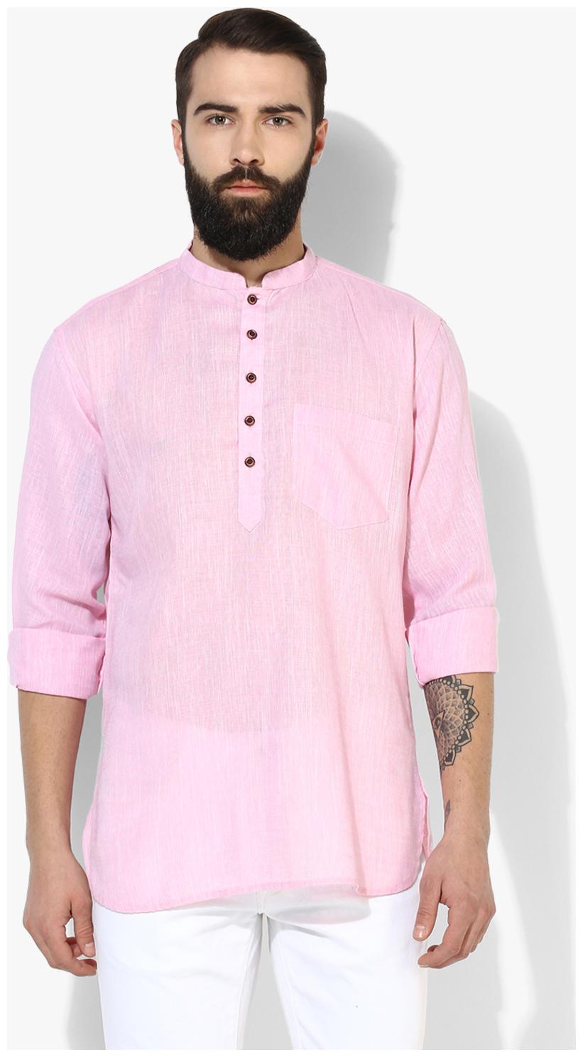 

Hangup Men Blue Regular Fit Kurta
