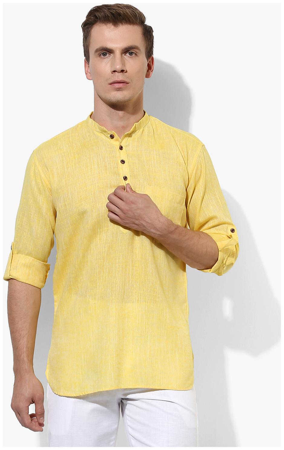 

Hangup Men Blue Slim Fit Kurta