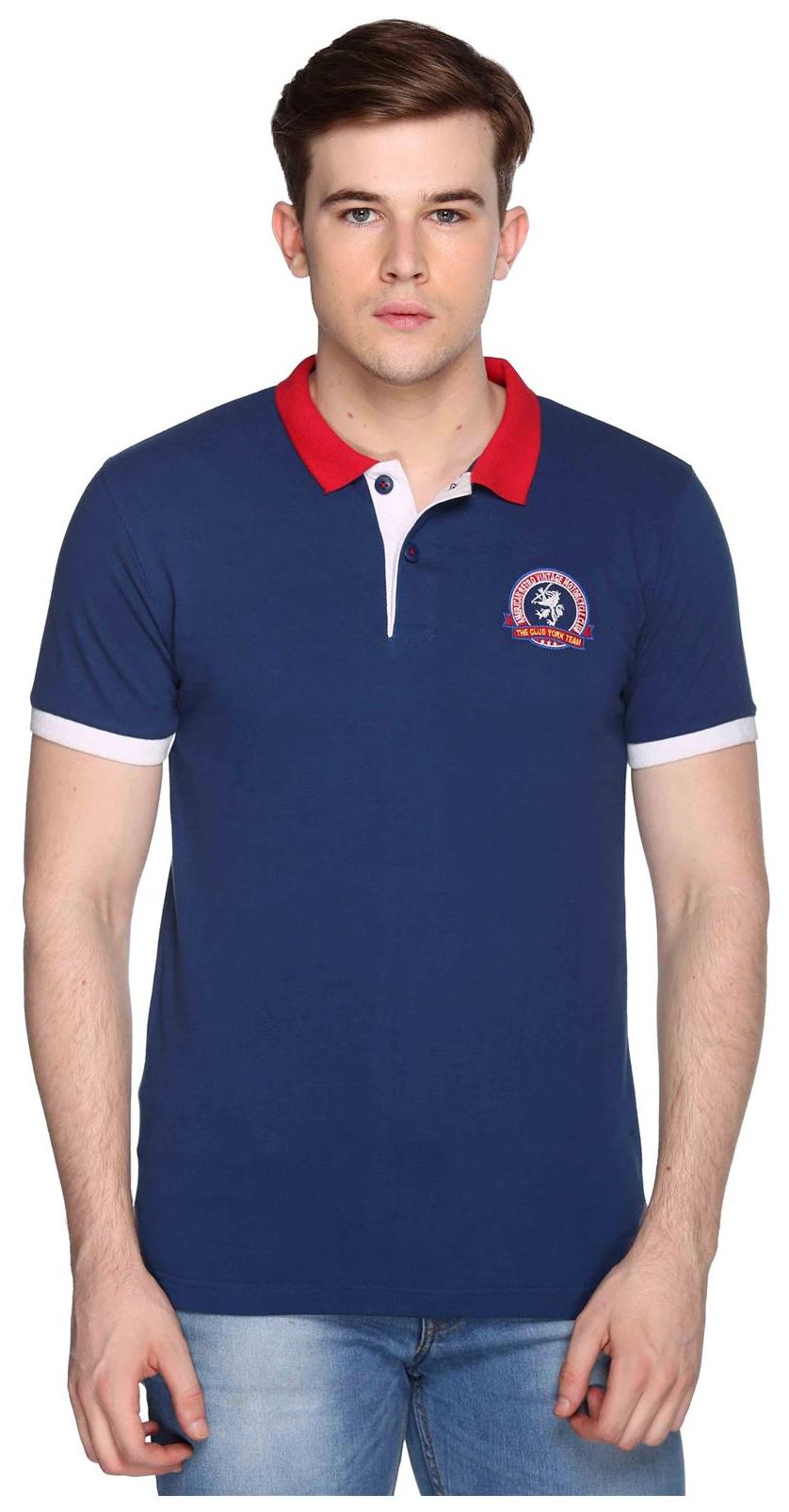

Club York Men Regular fit Solid T-Shirt - Blue