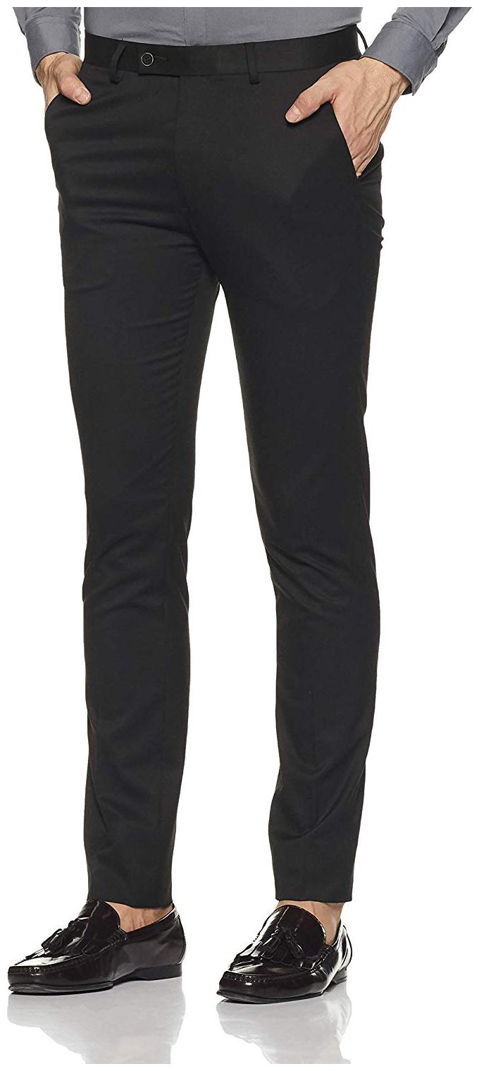 

CLASSIO Men Solid Slim Fit Formal Trouser - Black