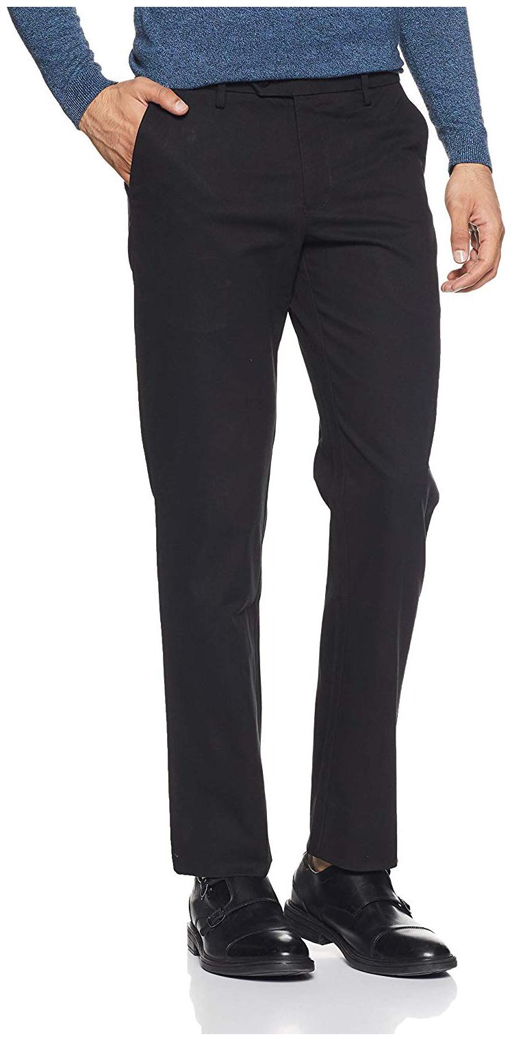 

CLASSIO Men Solid Slim Fit Formal Trouser - Black