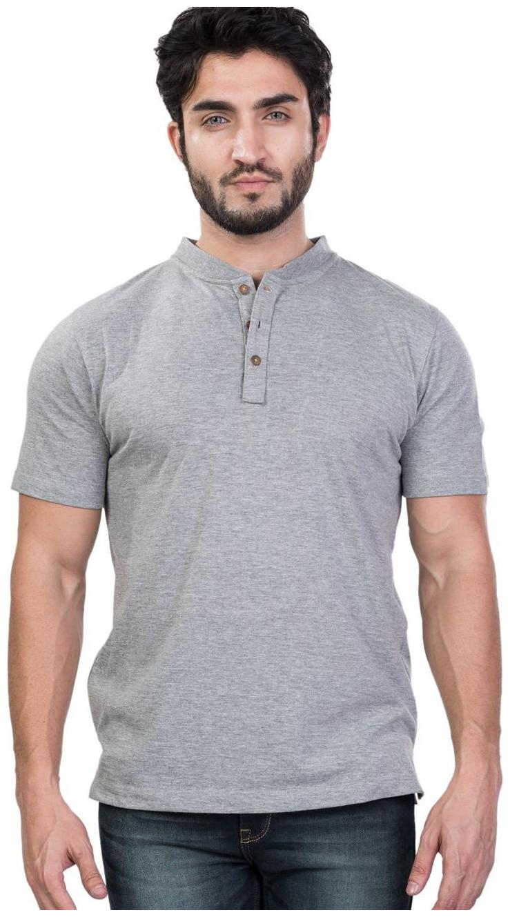 

Kalt Men Grey Regular fit Cotton Blend Polo collar T-Shirt - Pack Of 1