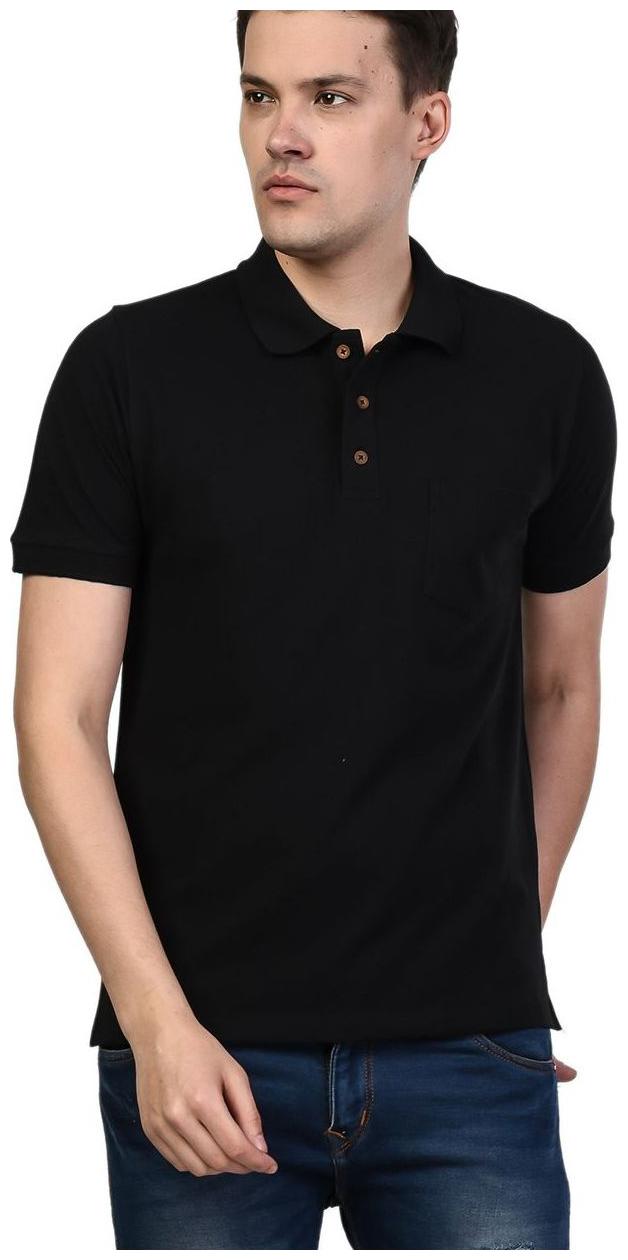 

Kalt Men Black Regular fit Cotton Blend Polo collar T-Shirt - Pack Of 1