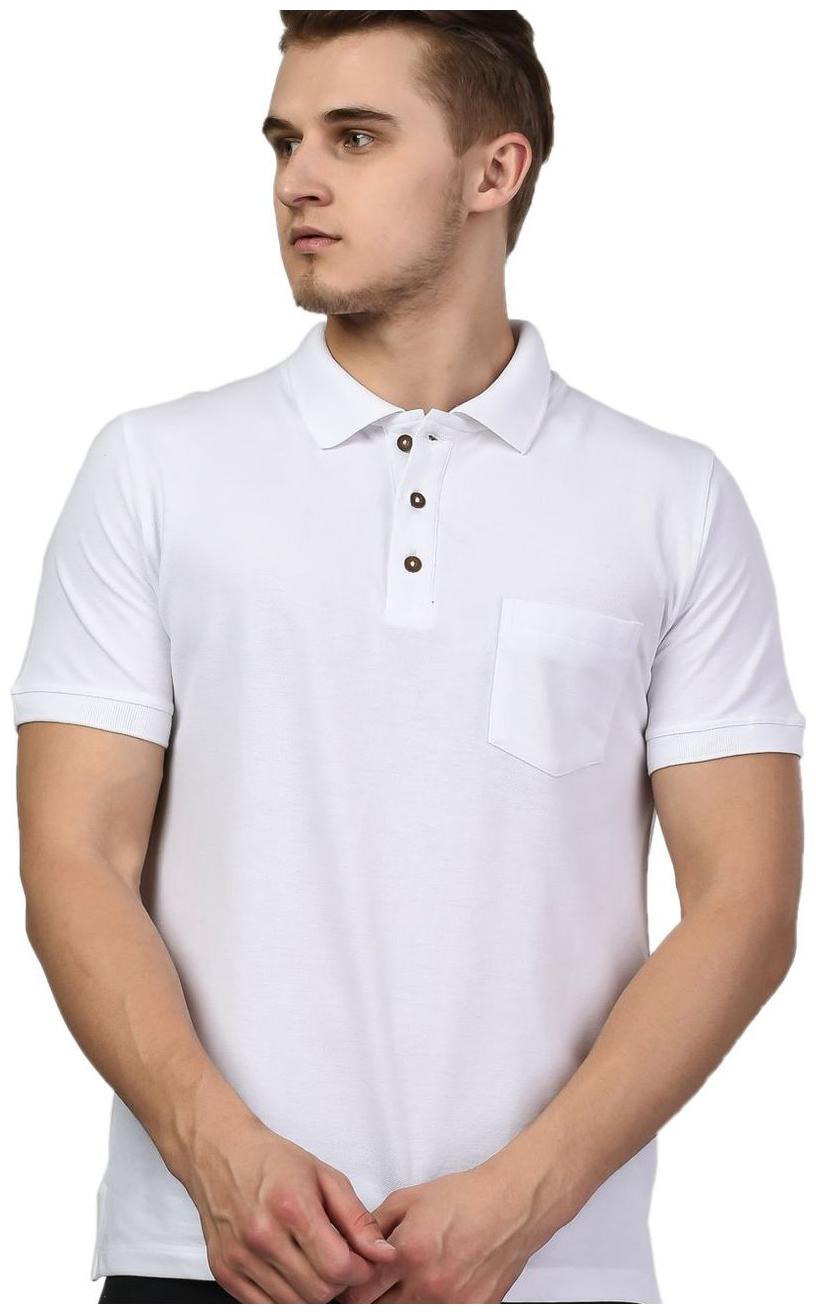 

Kalt Men White Regular fit Cotton Blend Polo collar T-Shirt - Pack Of 1