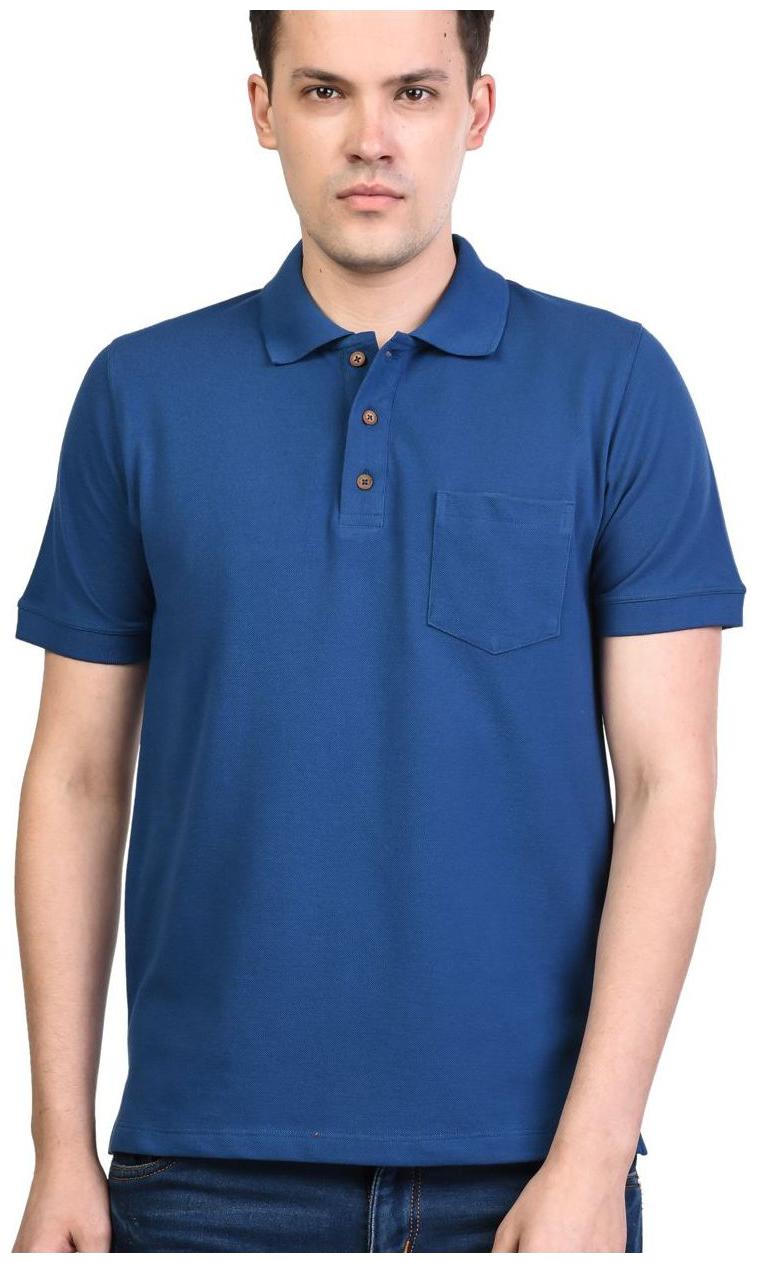 

Kalt Men Blue Regular fit Cotton Blend Polo collar T-Shirt - Pack Of 1