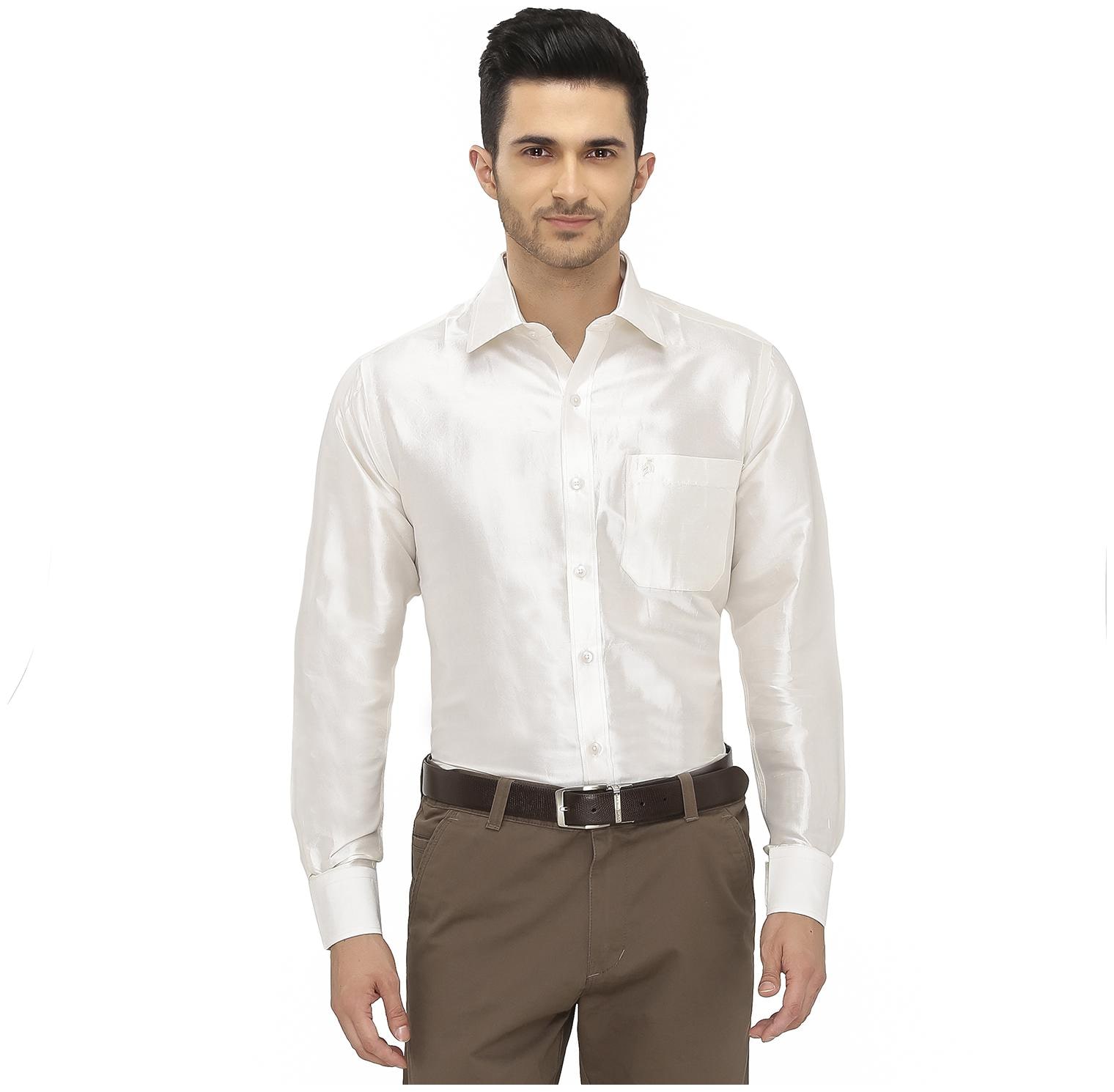 

Khoday Williams Men White Solid Regular Fit Casual Shirt