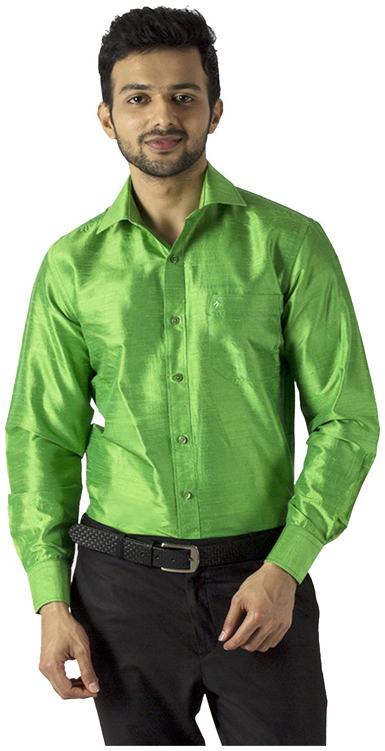 

Khoday Williams Men Green Solid Regular Fit Casual Shirt