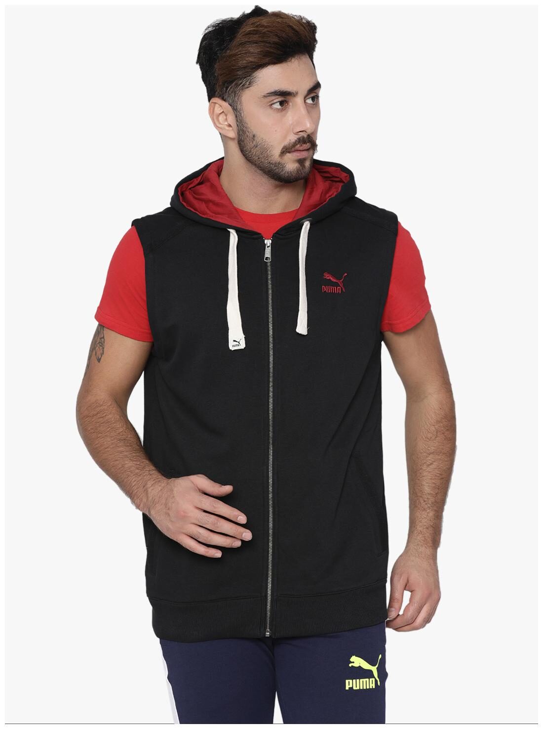 

Puma Men Black Solid Sports jacket