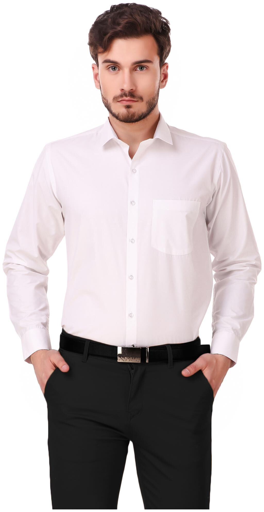 

CoTiTuD Men Regular fit Formal Shirt - White