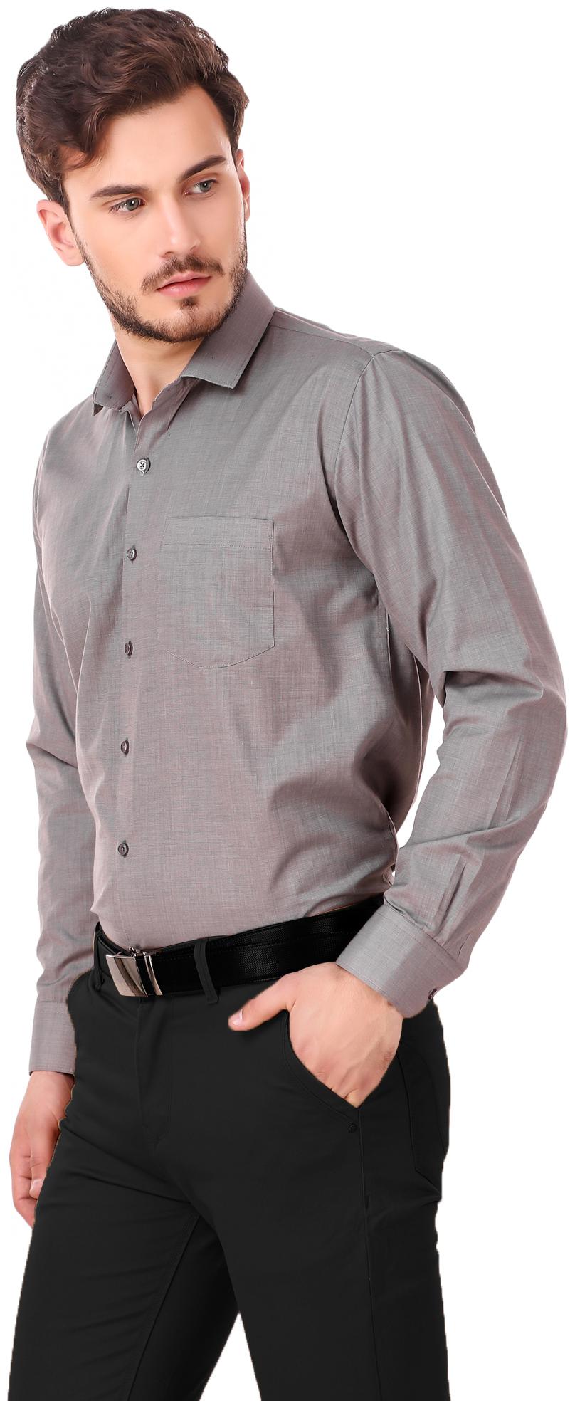 

CoTiTuD Men Regular fit Formal Shirt - Grey