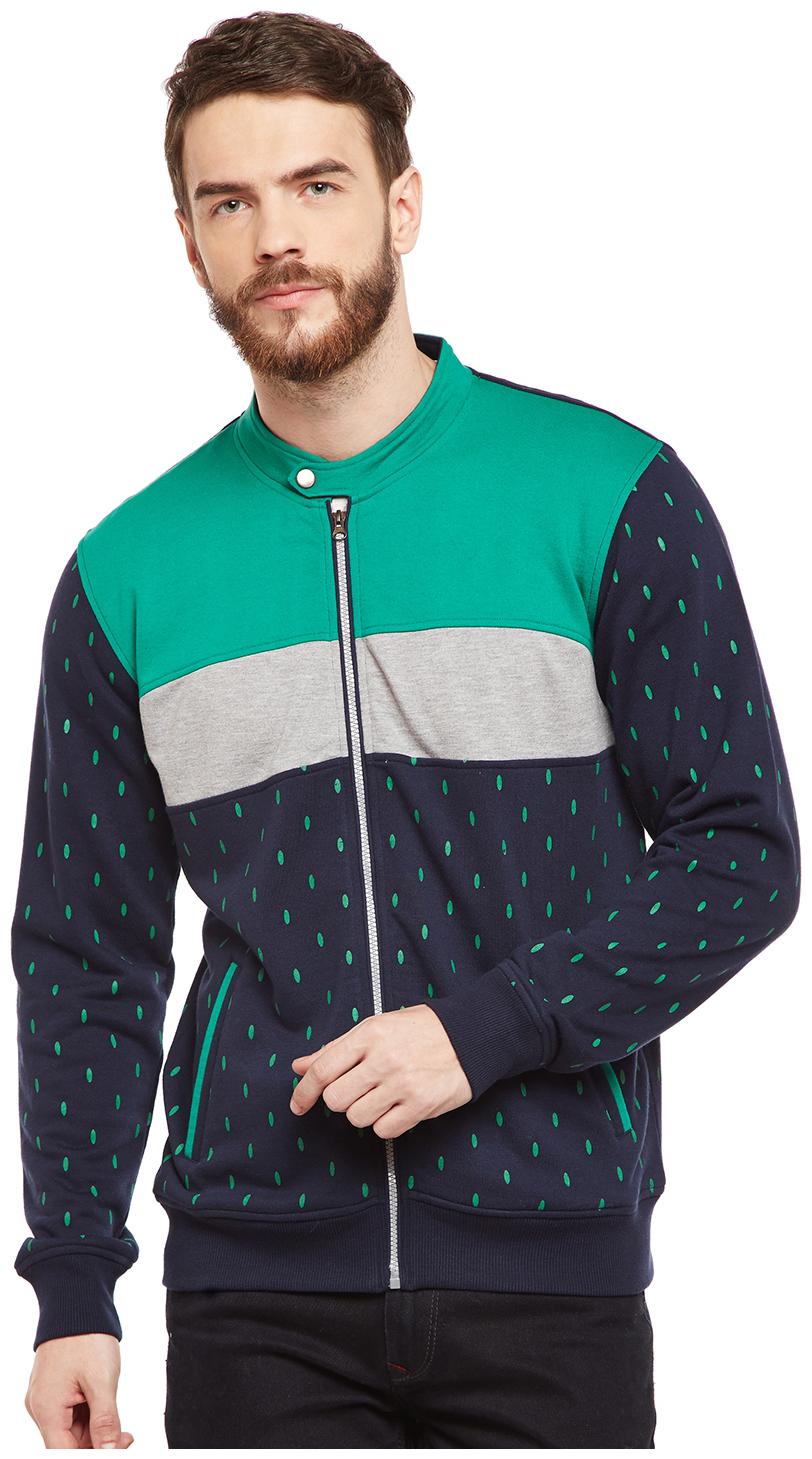 

Club York Men Blue High neck Sweatshirt
