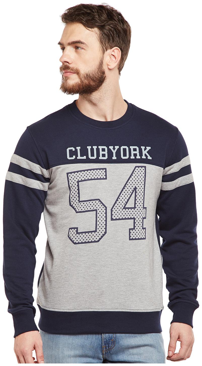 

Club York Men Multi Round neck Sweatshirt